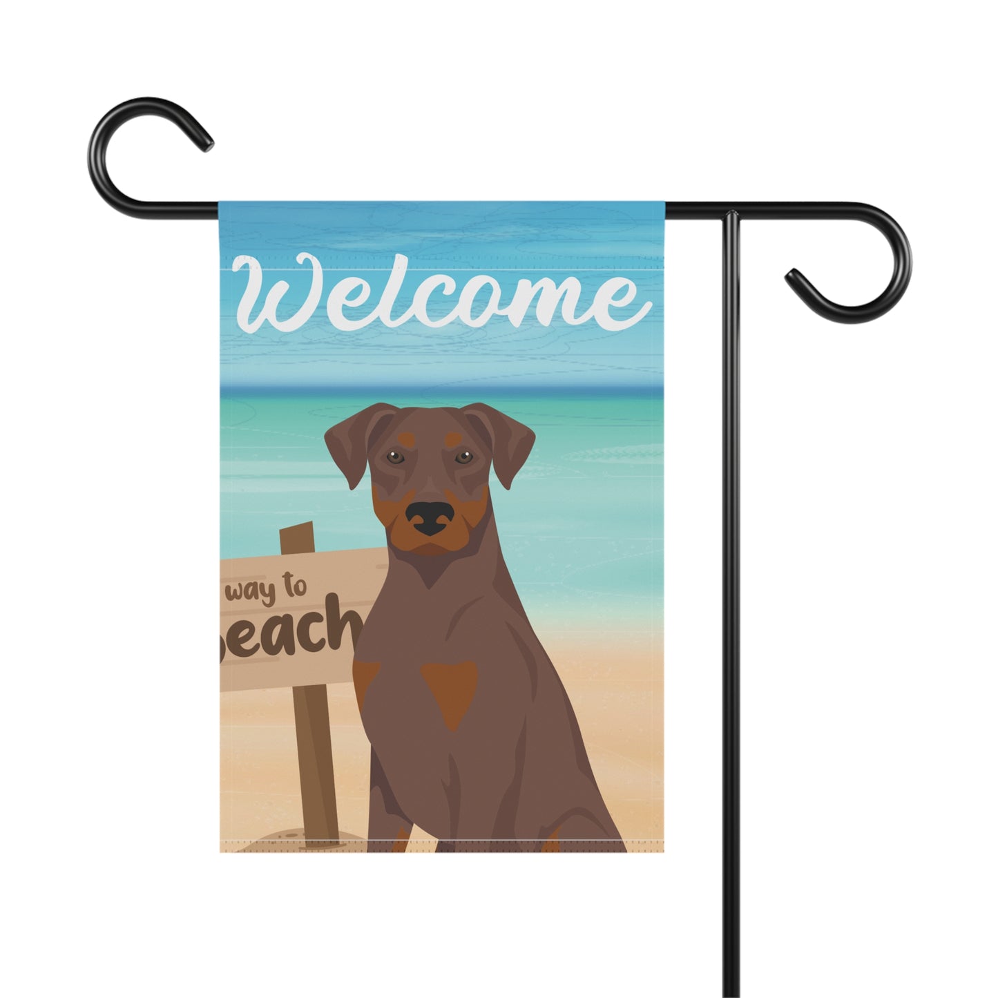 Doberman Pinscher Dog Garden Flag