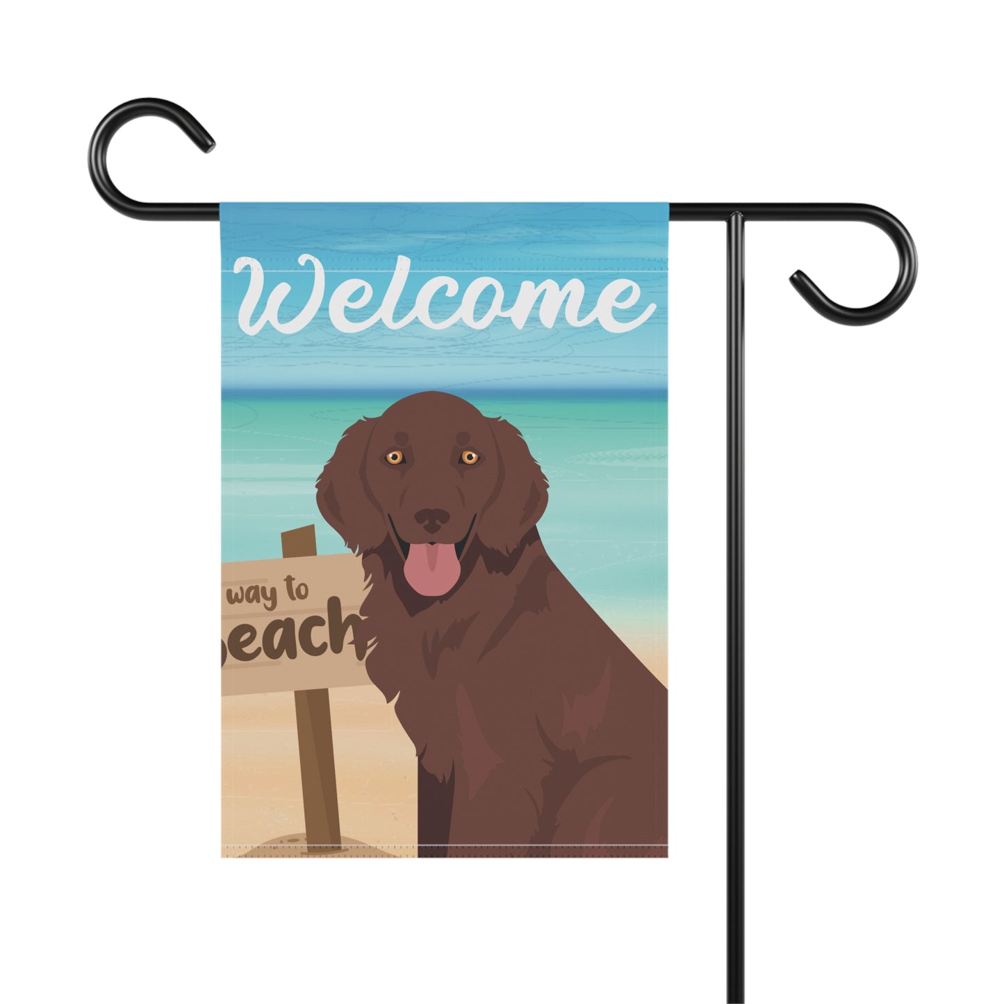 Flat Coated Retriever Dog Garden Flag