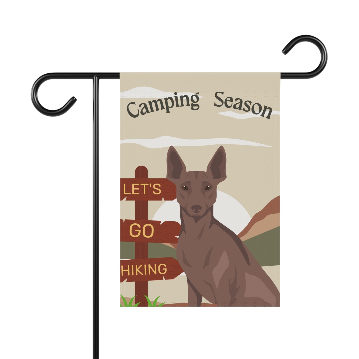 Peruvian Inca Orchid Dog Camping Garden Flag