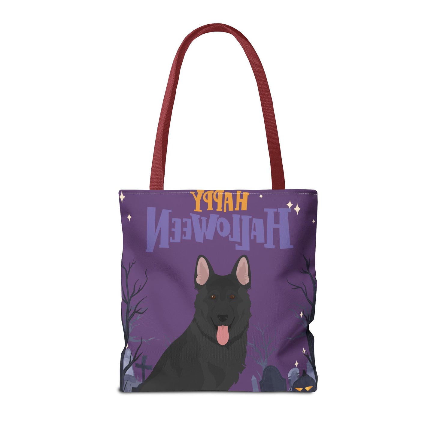 German Shepherd Dog Happy Halloween Tote Bag 16x16
