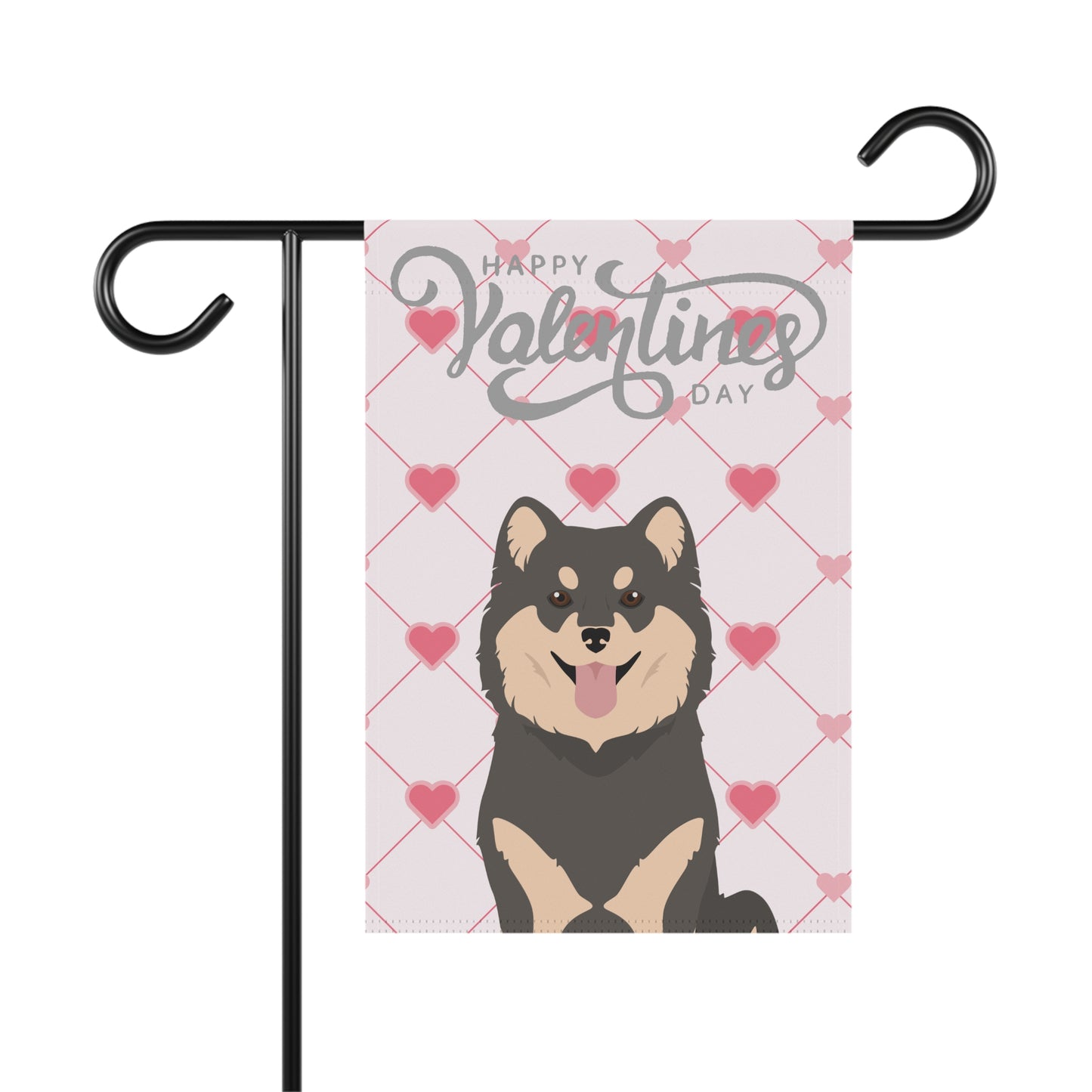 Finnish Lapphund Dog Valentines Day Garden Flag