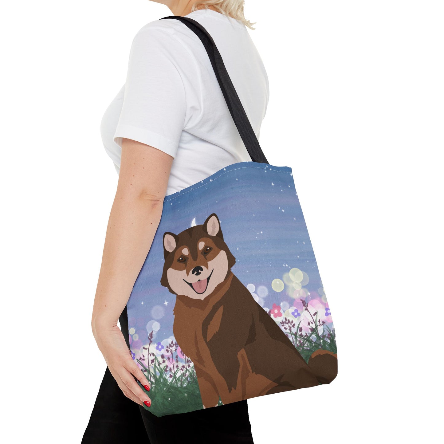 Hokkaido Dog Tote Bag 16x16