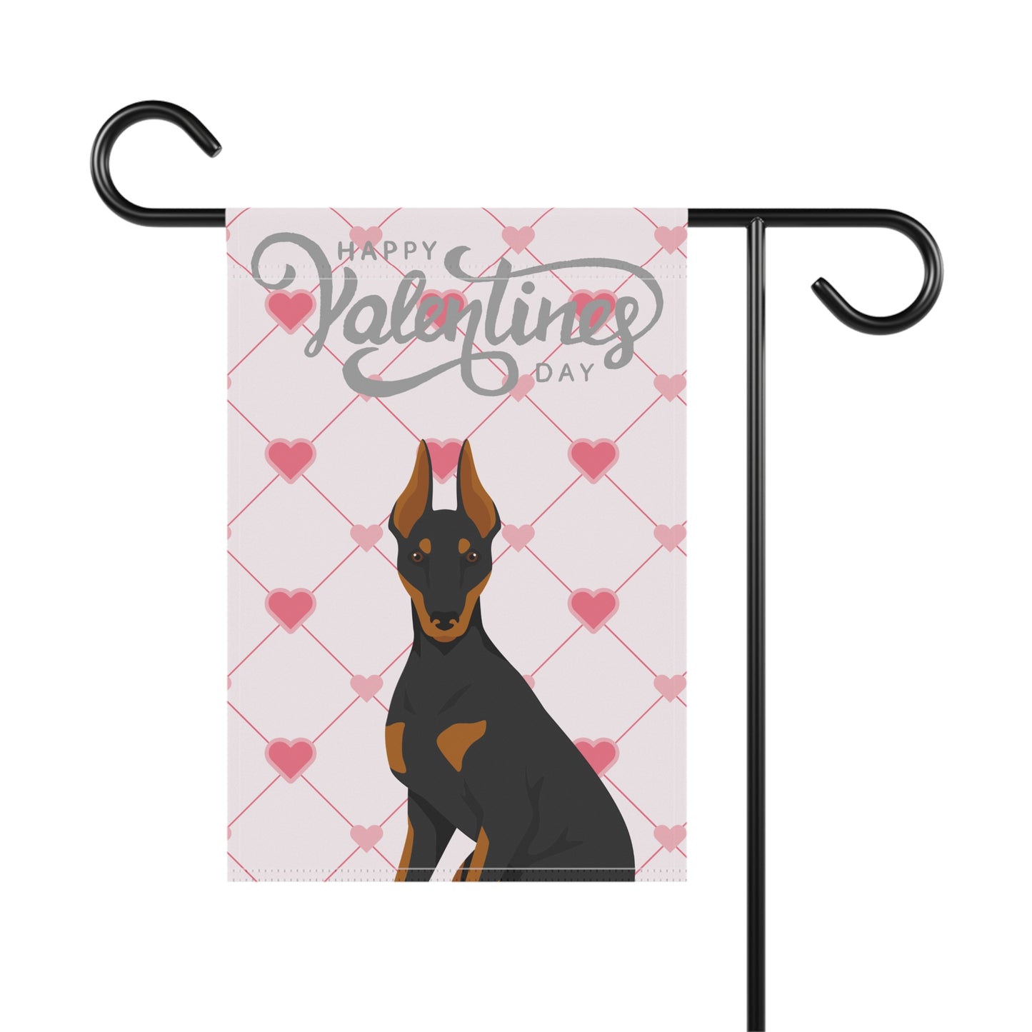Manchester Terrier Dog Valentines Day Garden Flag