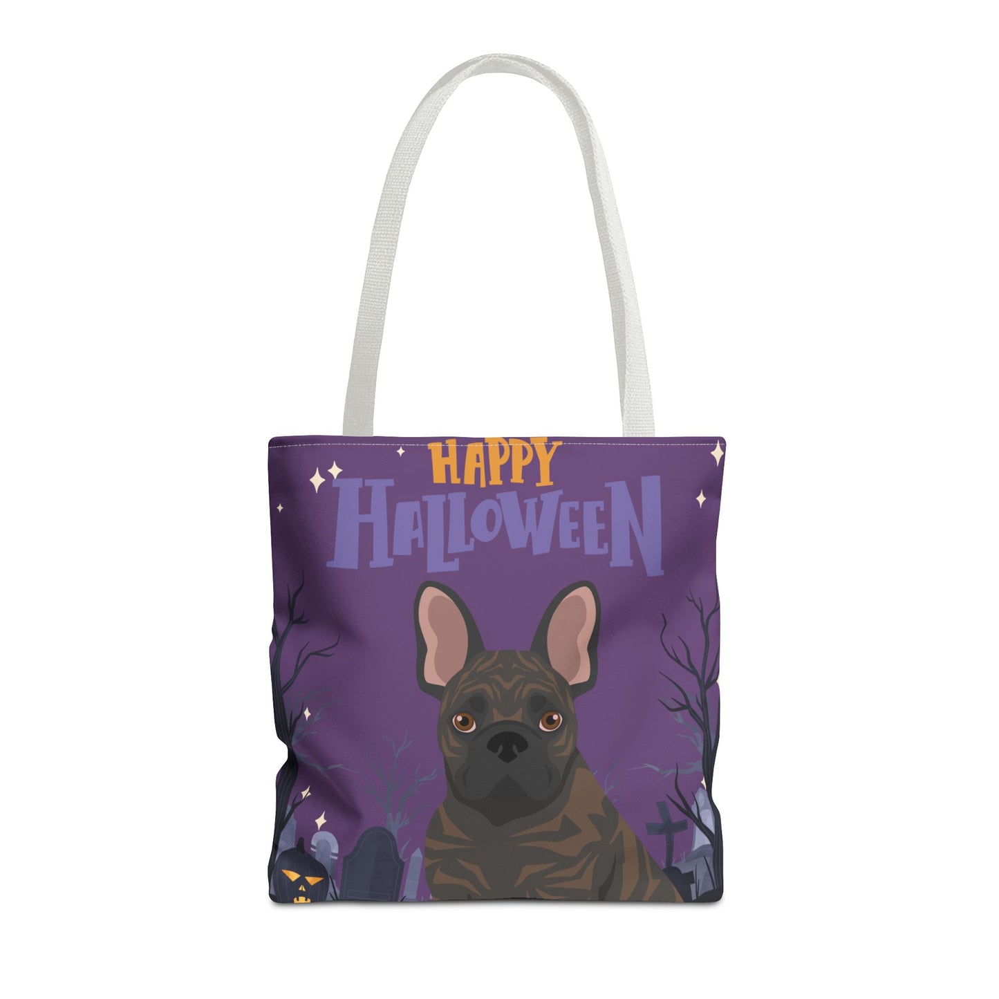 French Bulldog Dog Happy Halloween Tote Bag 16x16