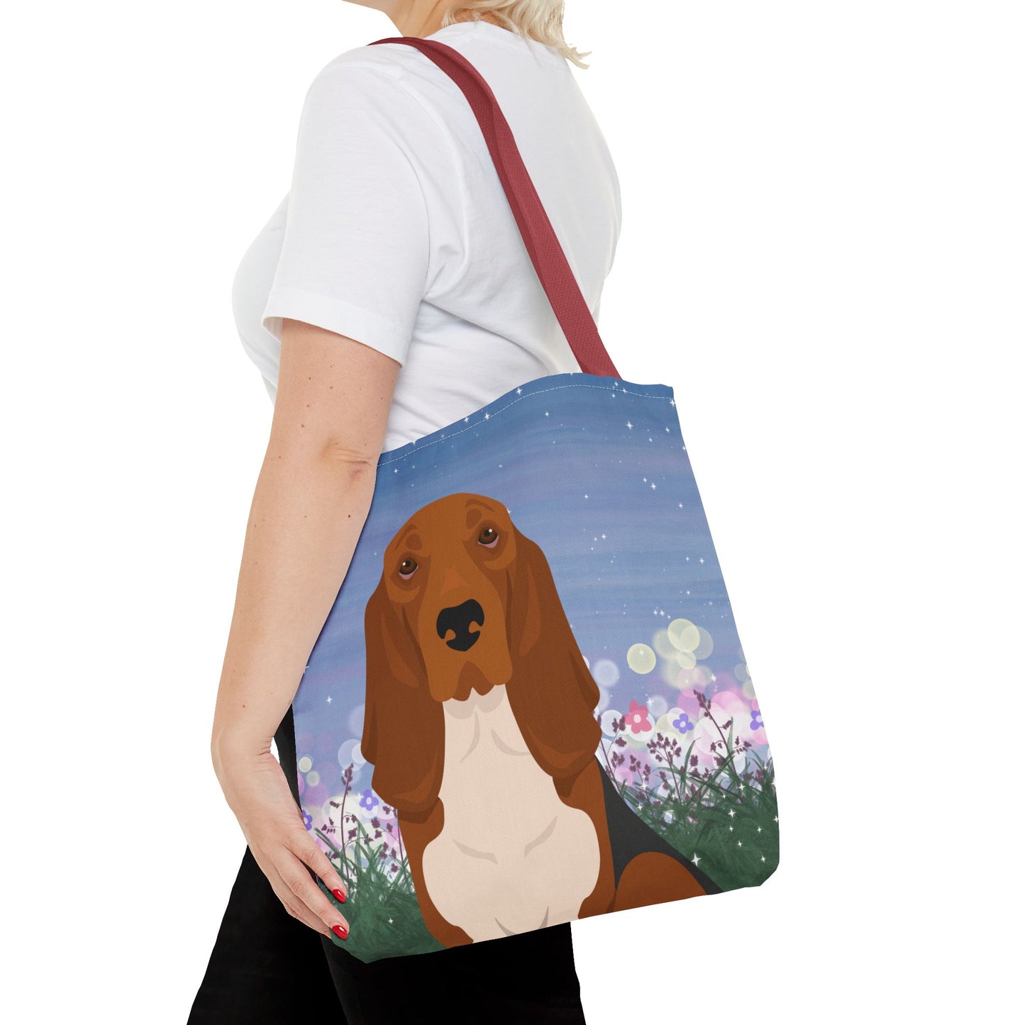 Basset Hound Dog Tote Bag 16x16