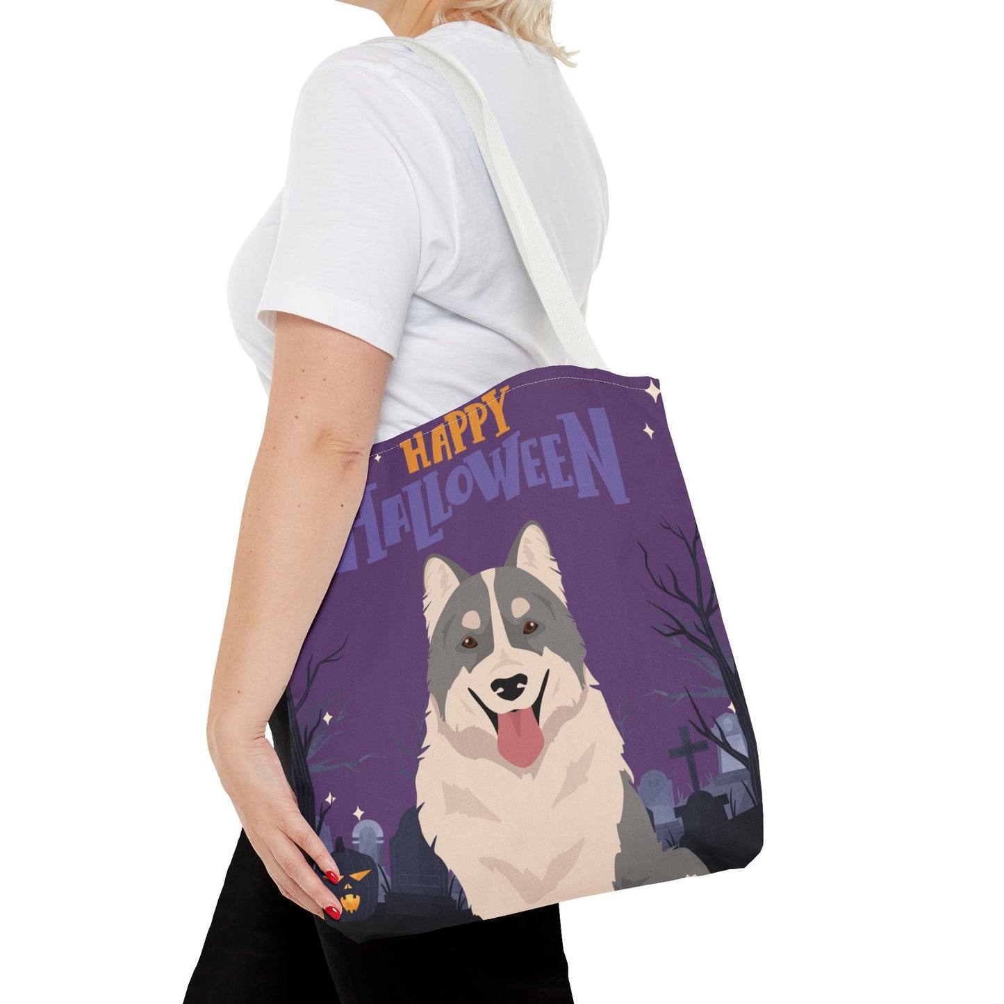 Thai Bangkaew Dog Dog Happy Halloween Tote Bag 16x16