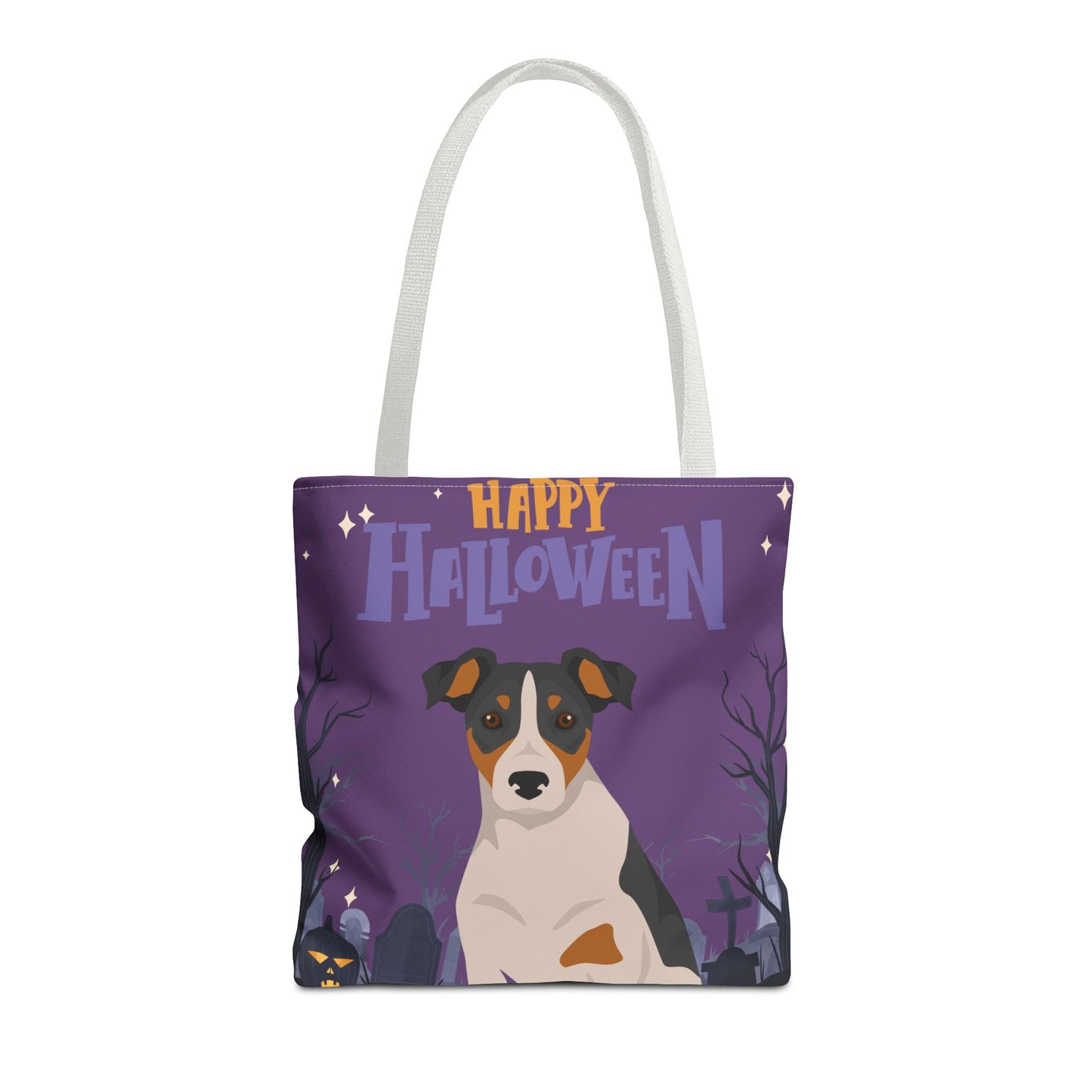 Parson Russell Terrier Dog Happy Halloween Tote Bag 16x16