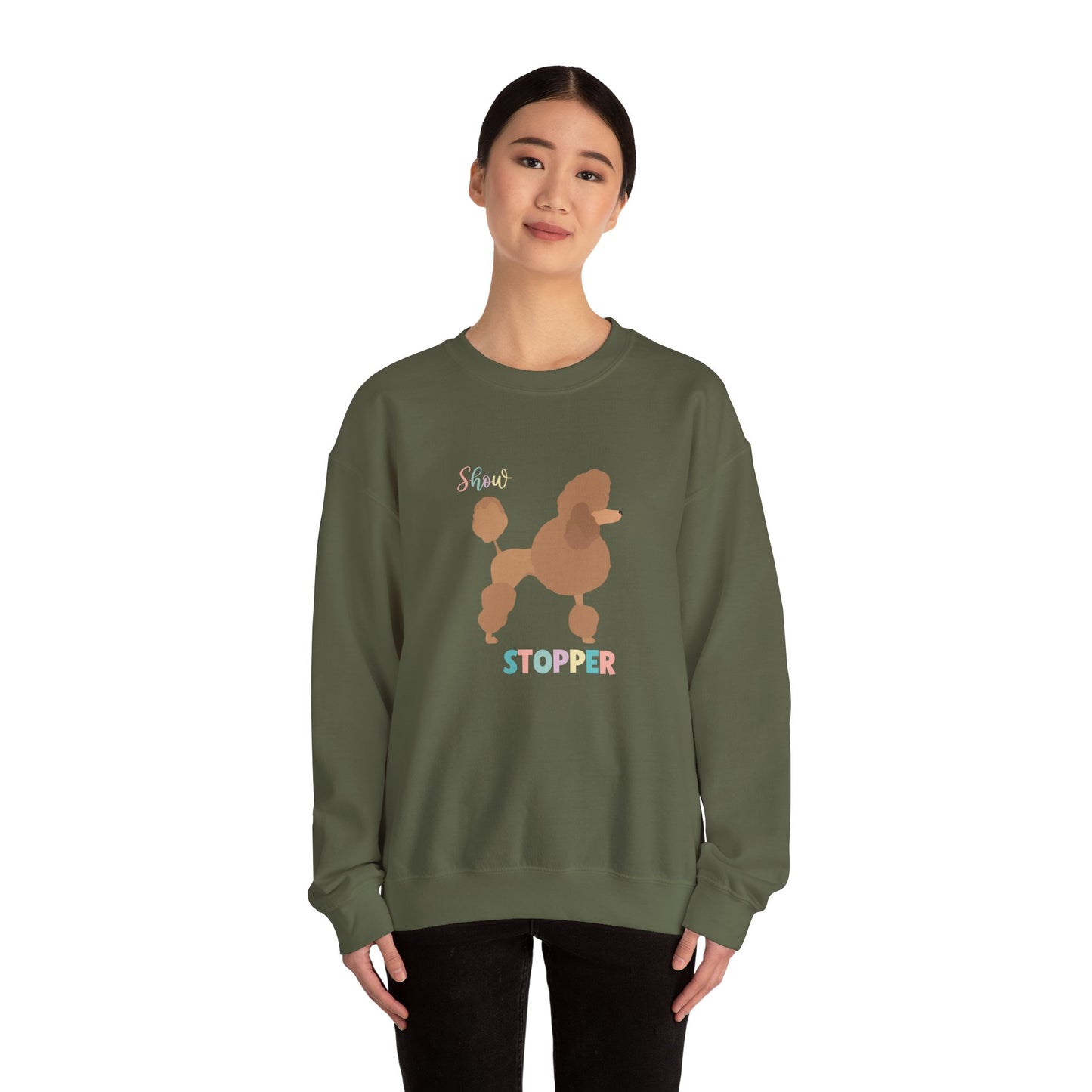 Poodle Dog Show Stopper Unisex Heavy Blend Crewneck Sweatshirt,Dog Mom Gift