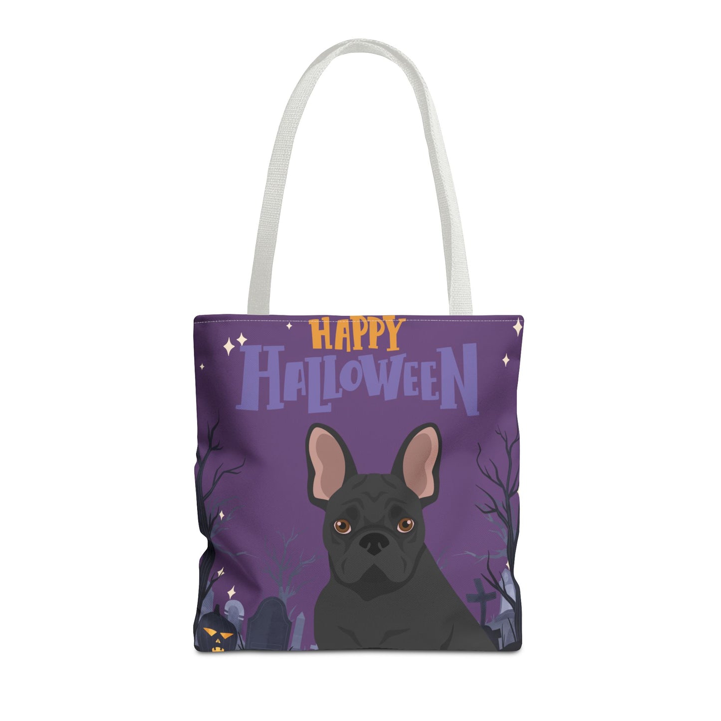 French Bulldog Dog Happy Halloween Tote Bag 16x16