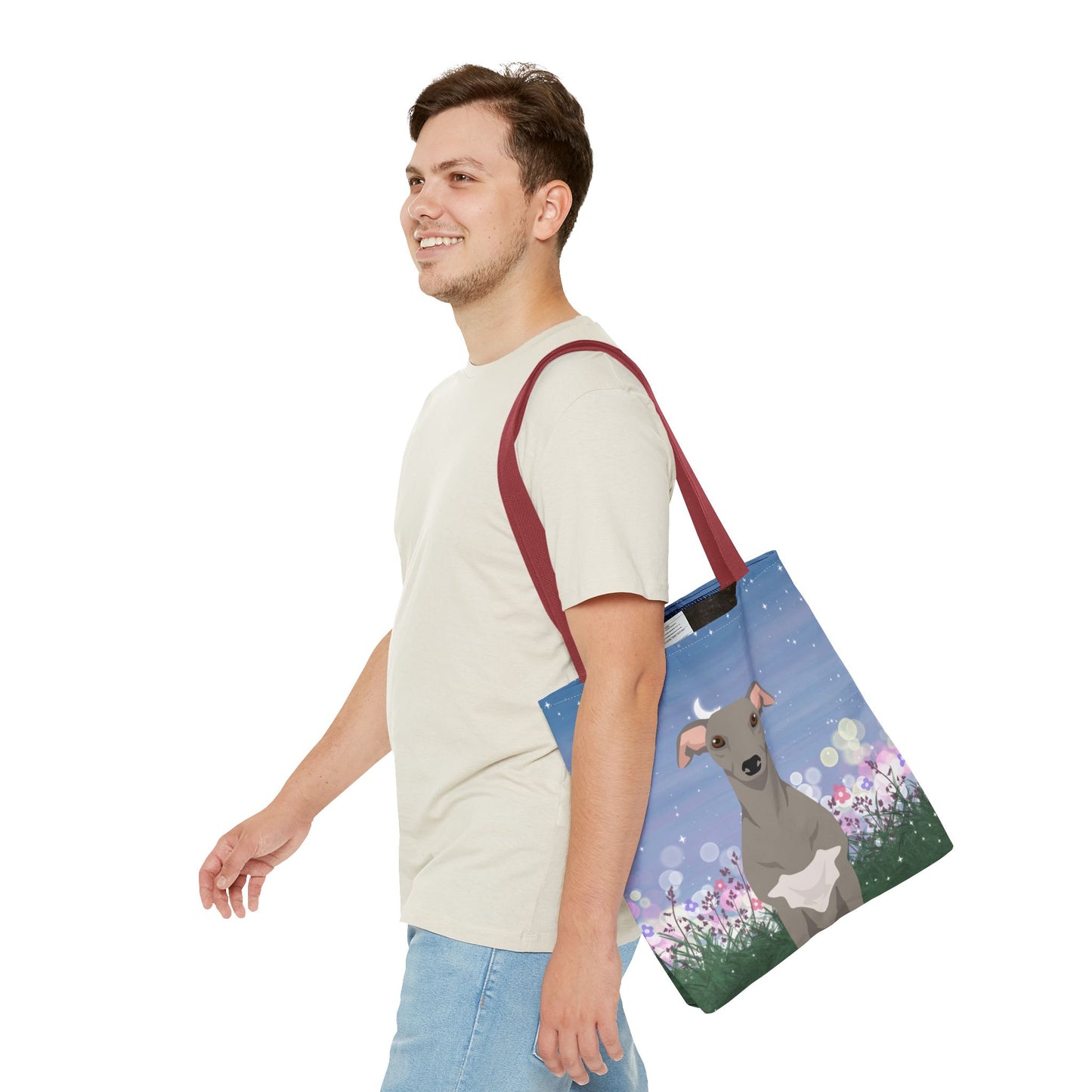 Whippet Dog Tote Bag 16x16