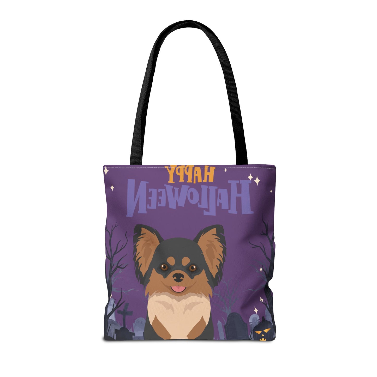 Chihuahua Dog Happy Halloween Tote Bag 16x16