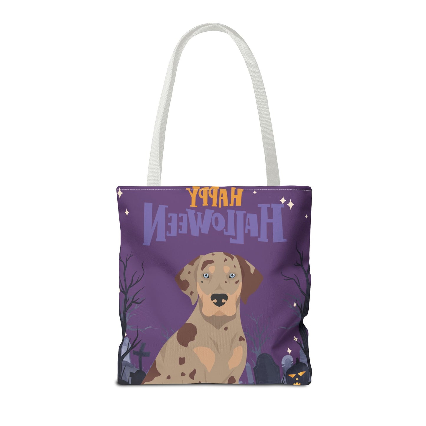 Catahoula Leopard Dog Dog Happy Halloween Tote Bag 16x16