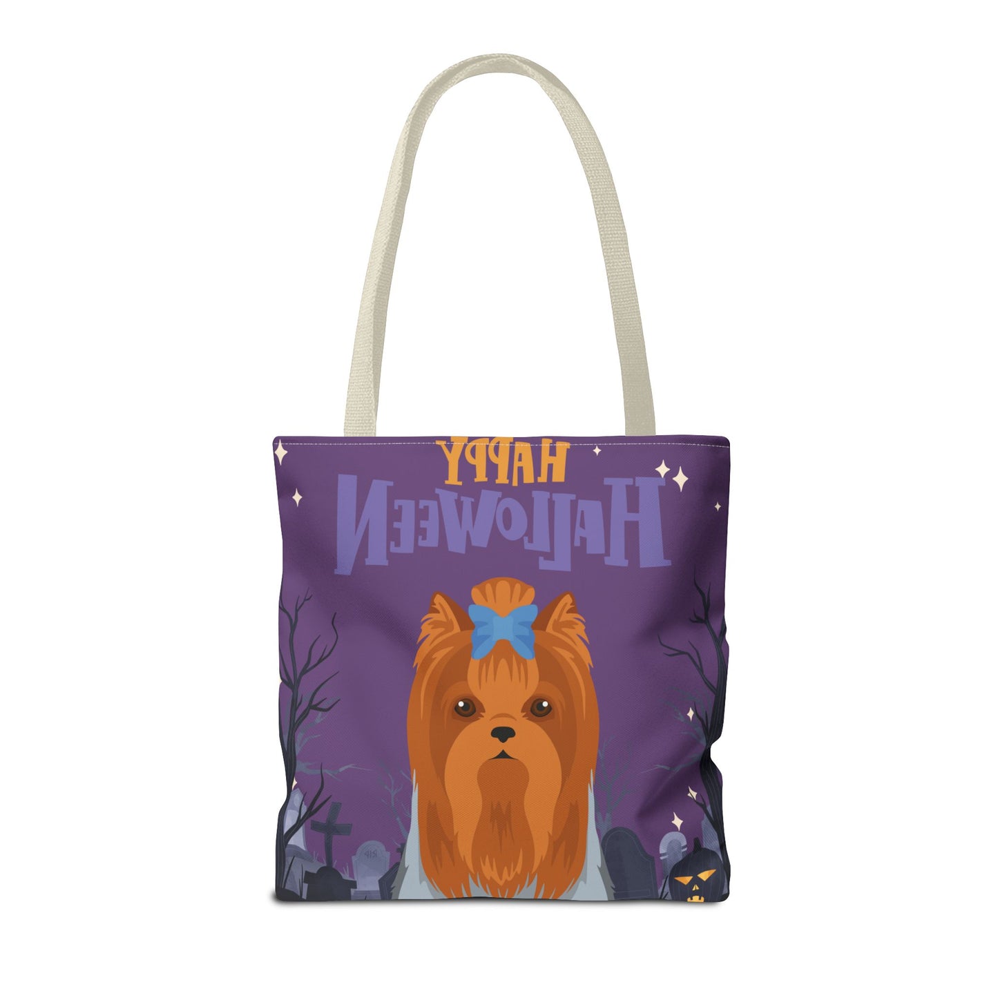 Yorkshire Terrier Dog Happy Halloween Tote Bag 16x16