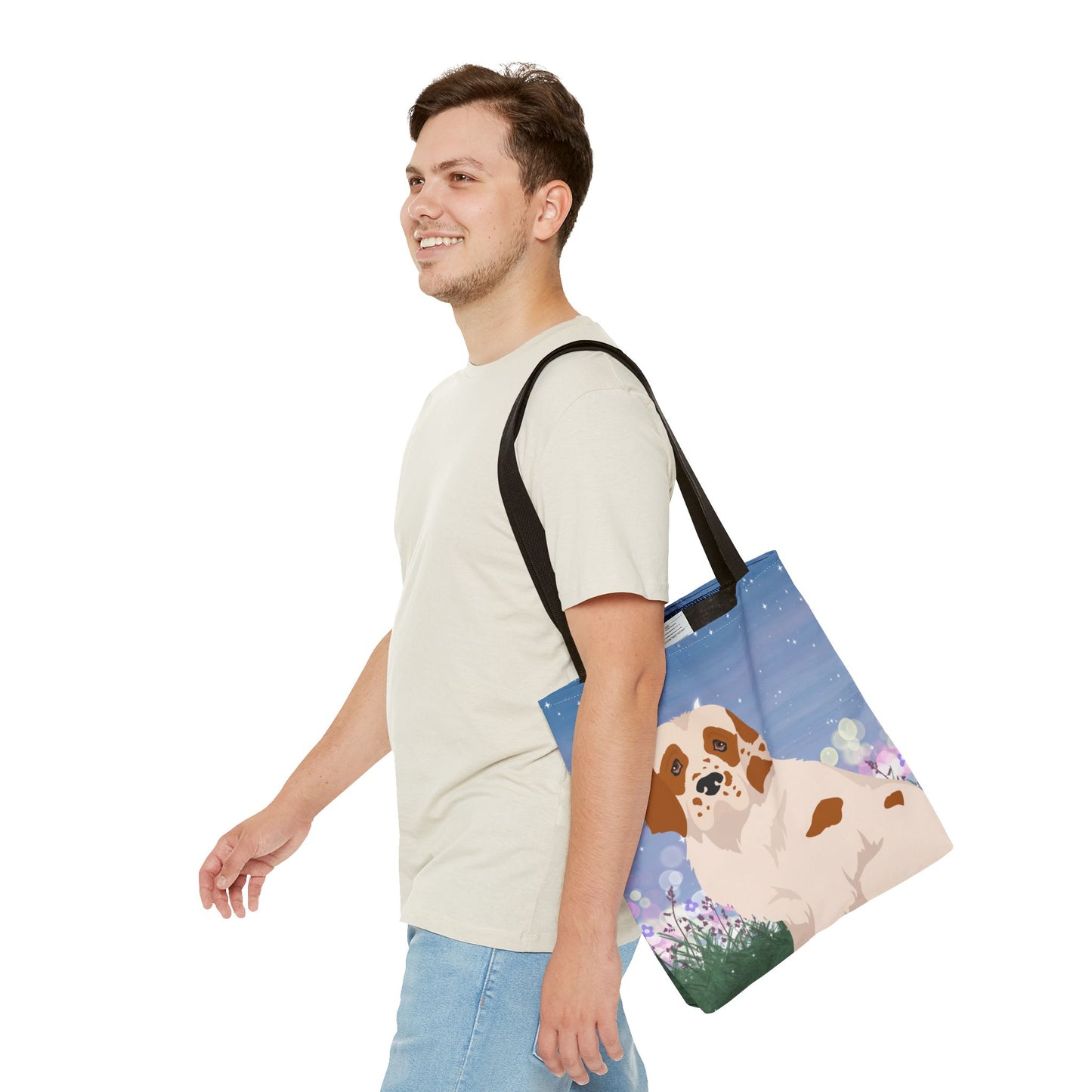 Clumber Spaniel Dog Tote Bag 16x16