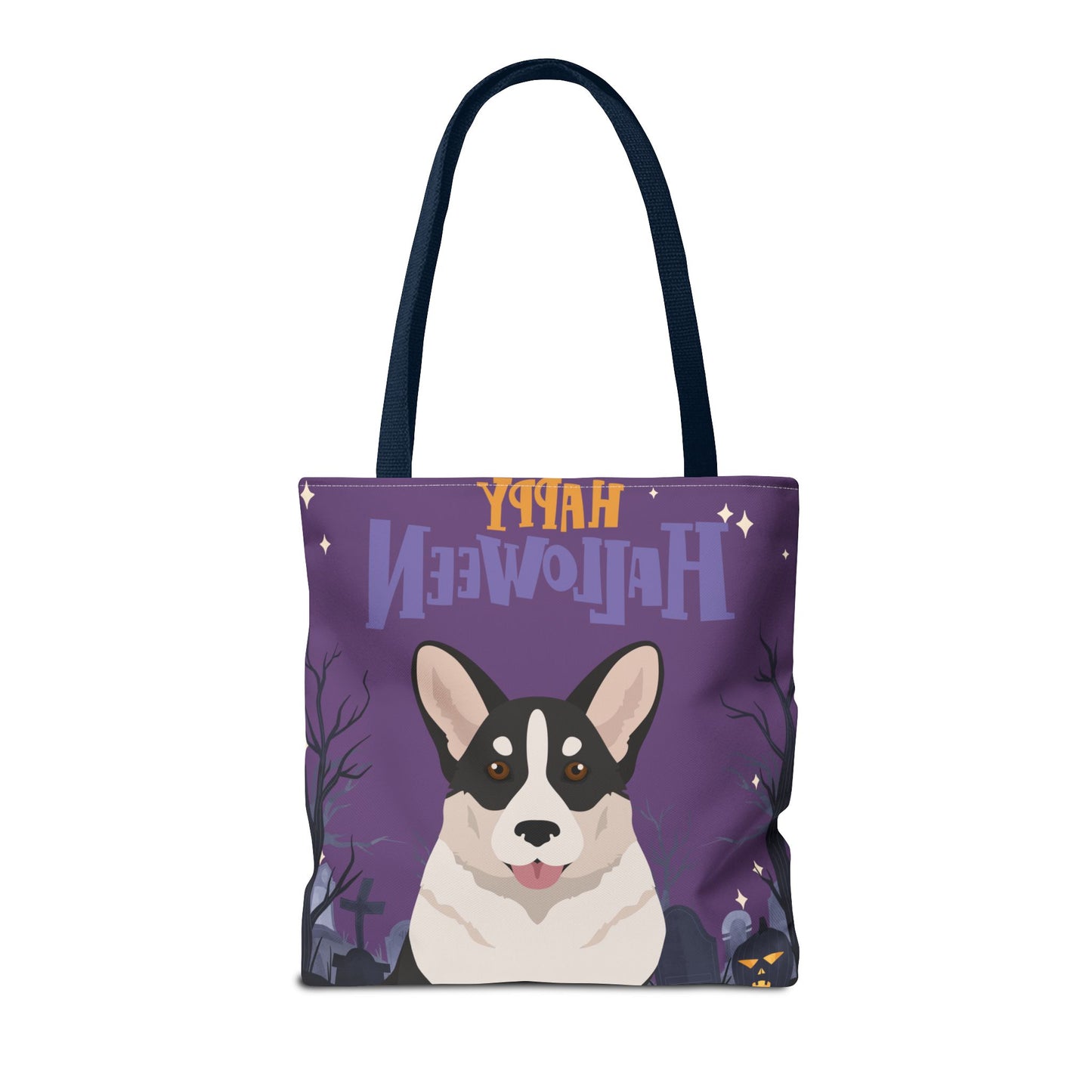 Cardigan Welsh Corgi Dog Happy Halloween Tote Bag 16x16