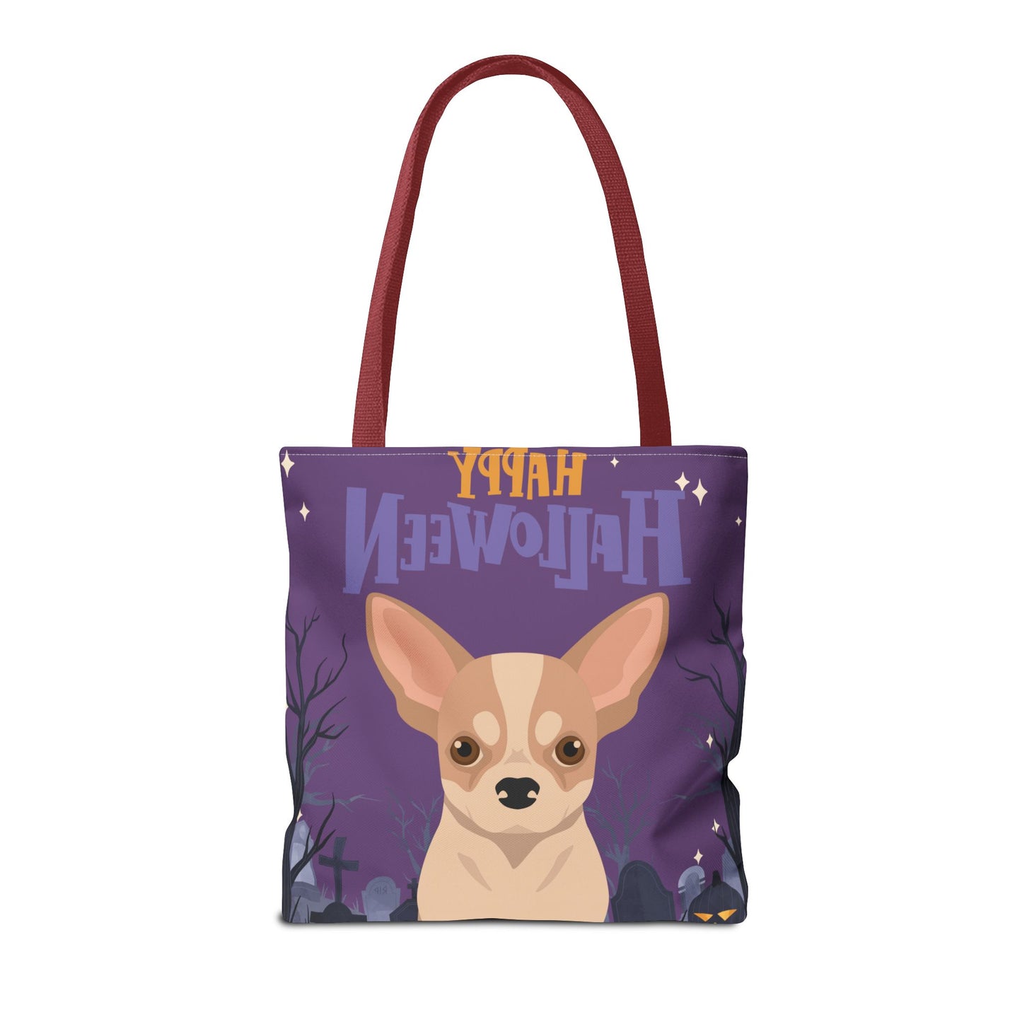 Chihuahua Dog Happy Halloween Tote Bag 16x16