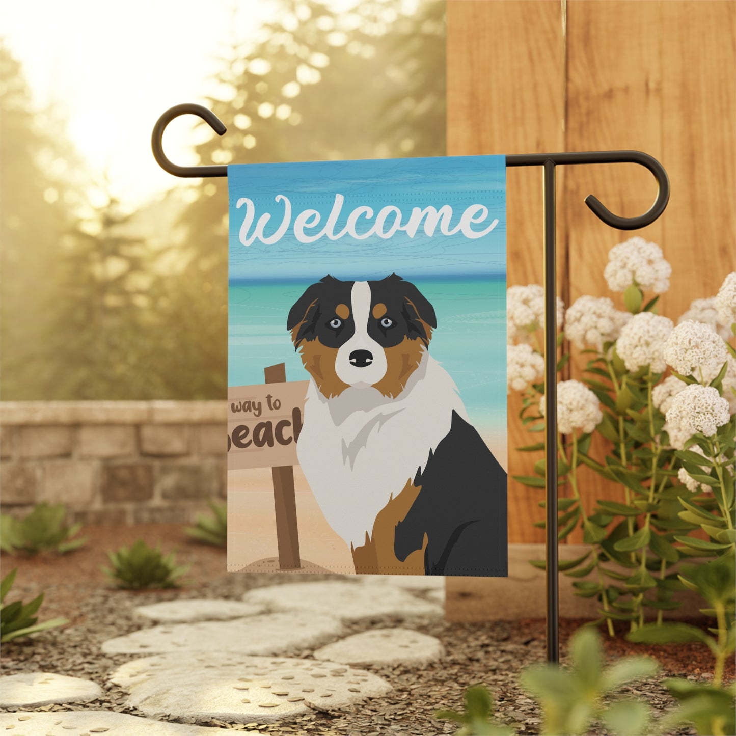 Australian Shepherd Dog Garden Flag