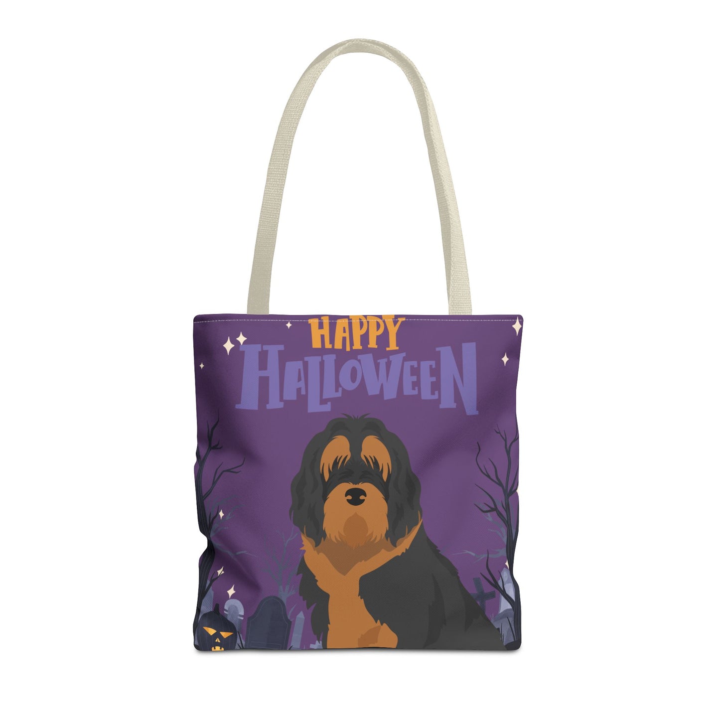 Otterhound Dog Happy Halloween Tote Bag 16x16