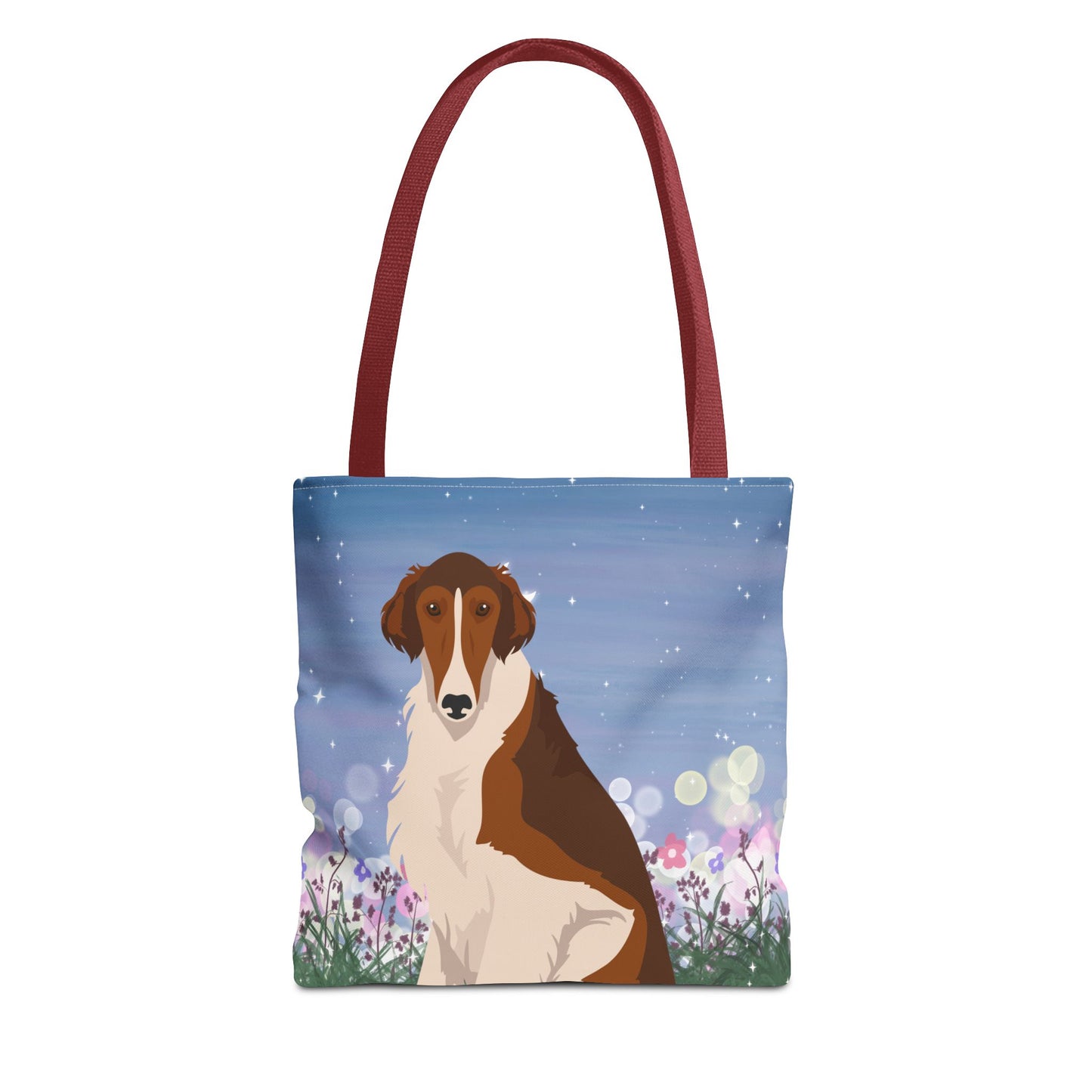 Borzoi Dog Tote Bag 13x13