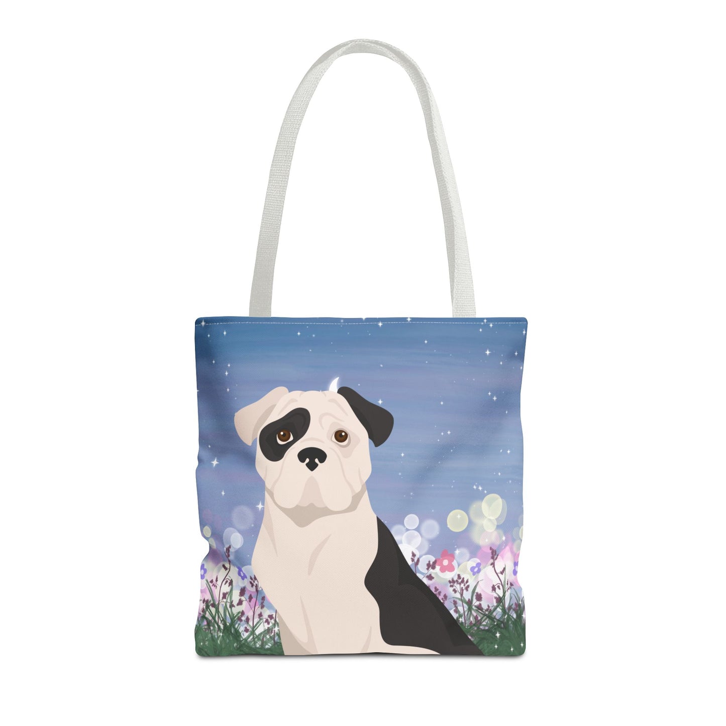 American Bulldog Dog Tote Bag 16x16