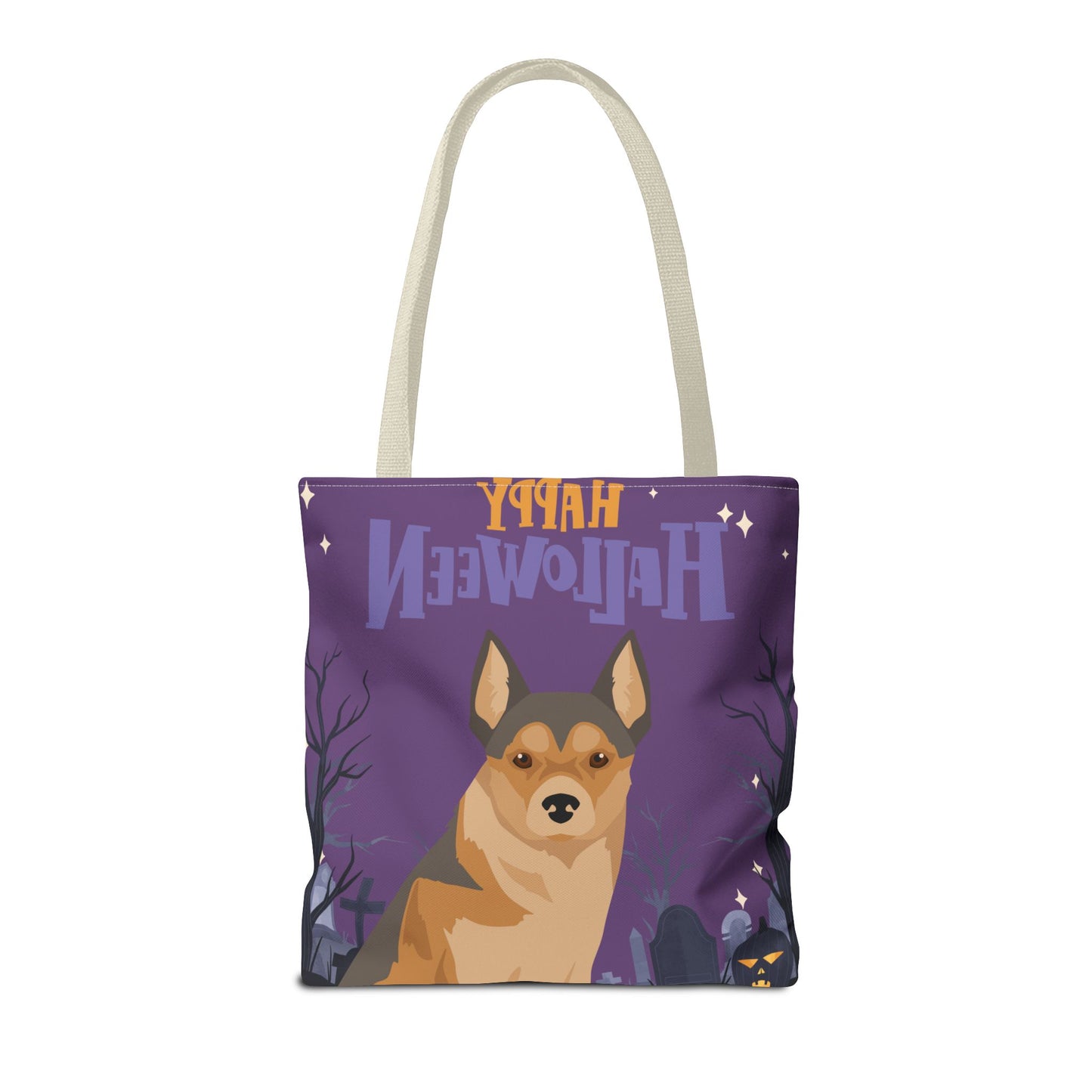 Norwegian Lundehund Dog Happy Halloween Tote Bag 16x16