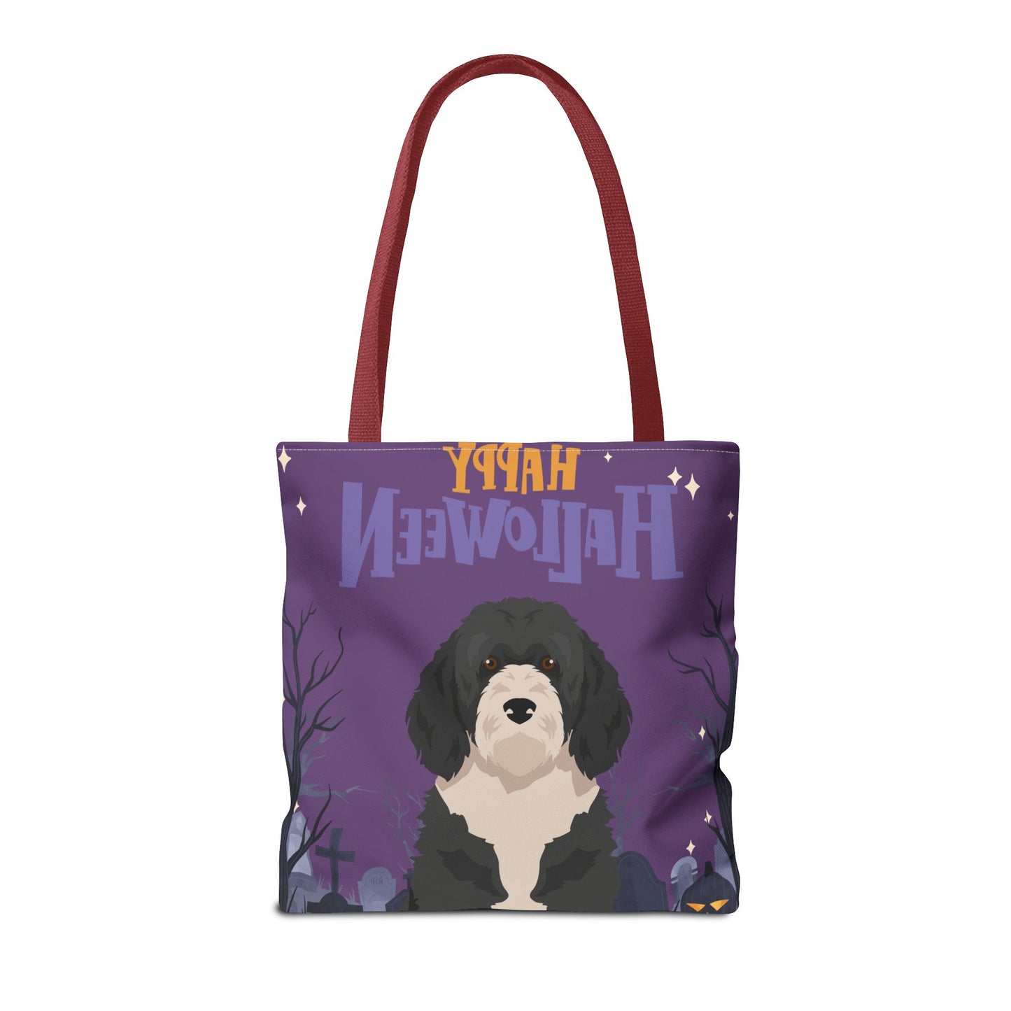 Portuguese Water Dog Dog Happy Halloween Tote Bag 16x16