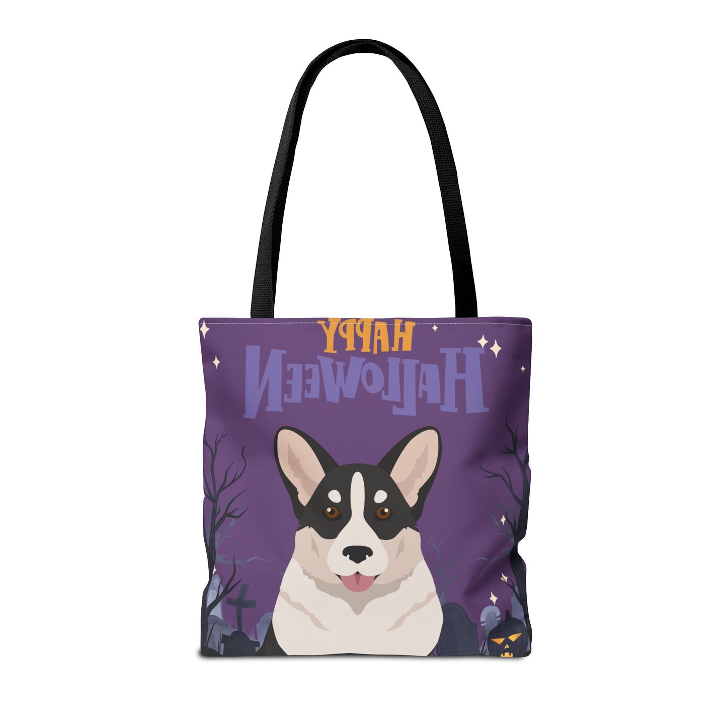 Cardigan Welsh Corgi Dog Happy Halloween Tote Bag 16x16