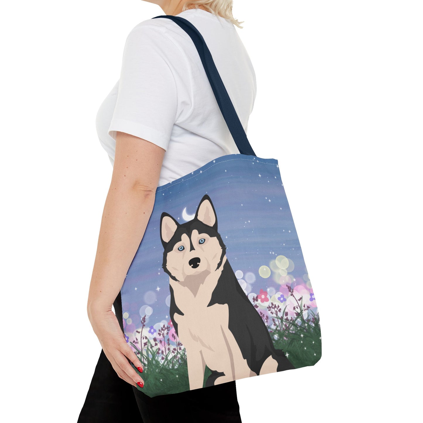 Alaskan Husky Dog Tote Bag 16x16