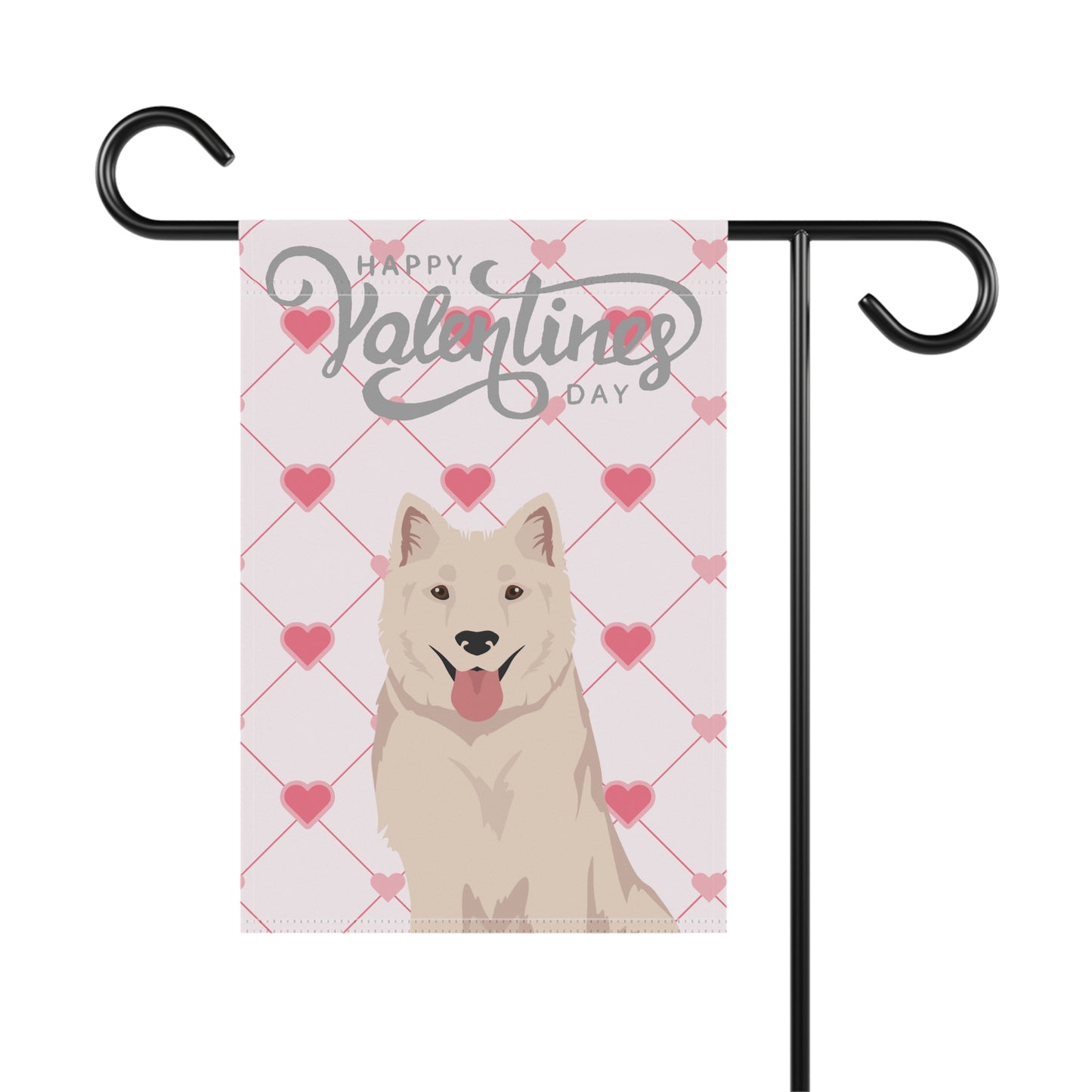 Kintamani Bali Dog Valentines Day Garden Flag