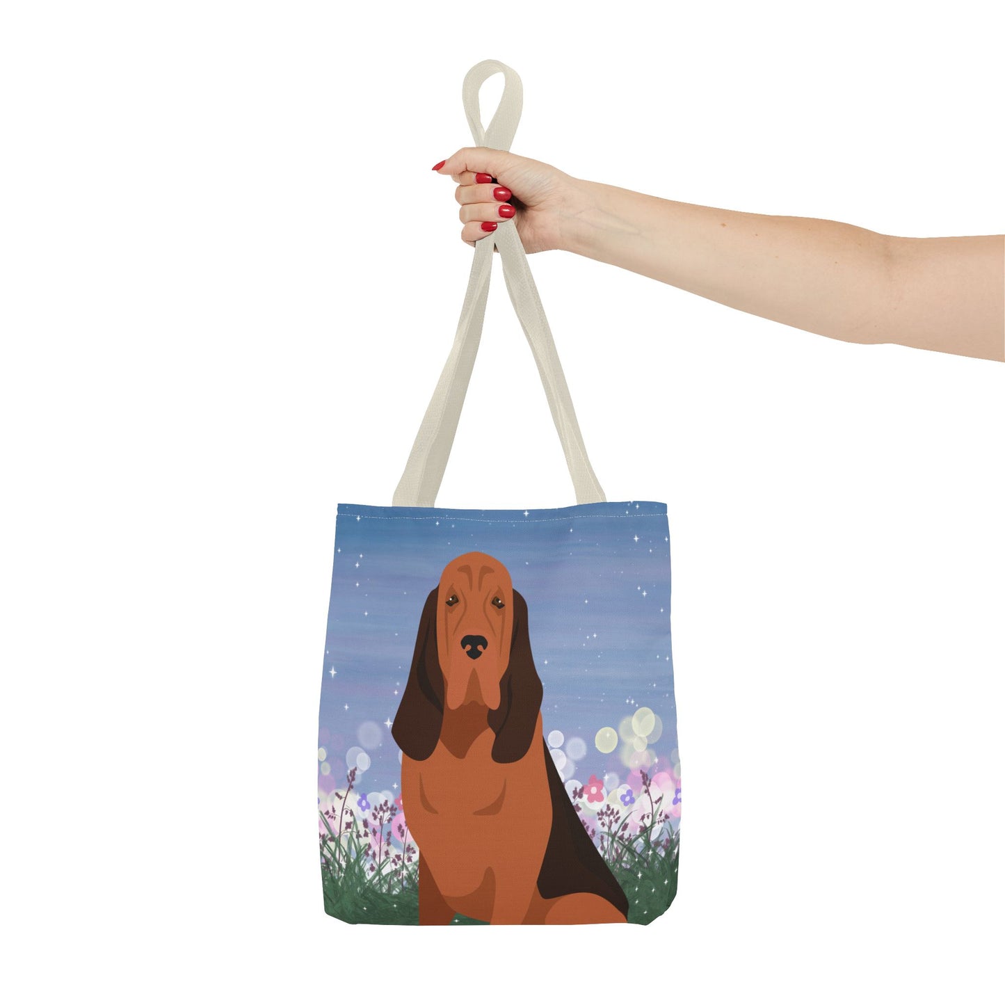 Bloodhound Dog Tote Bag 13x13