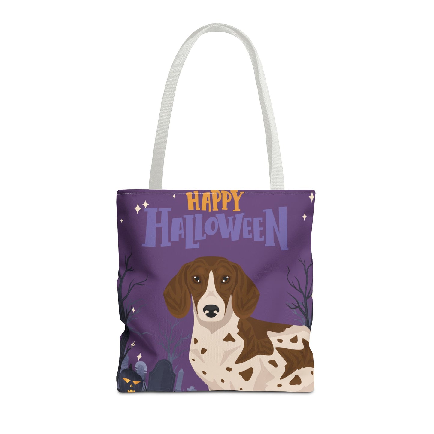 Dachshund Dog Happy Halloween Tote Bag 16x16