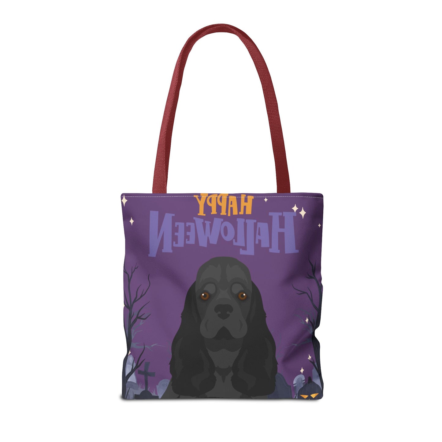 Cocker Spaniel Dog Happy Halloween Tote Bag 16x16