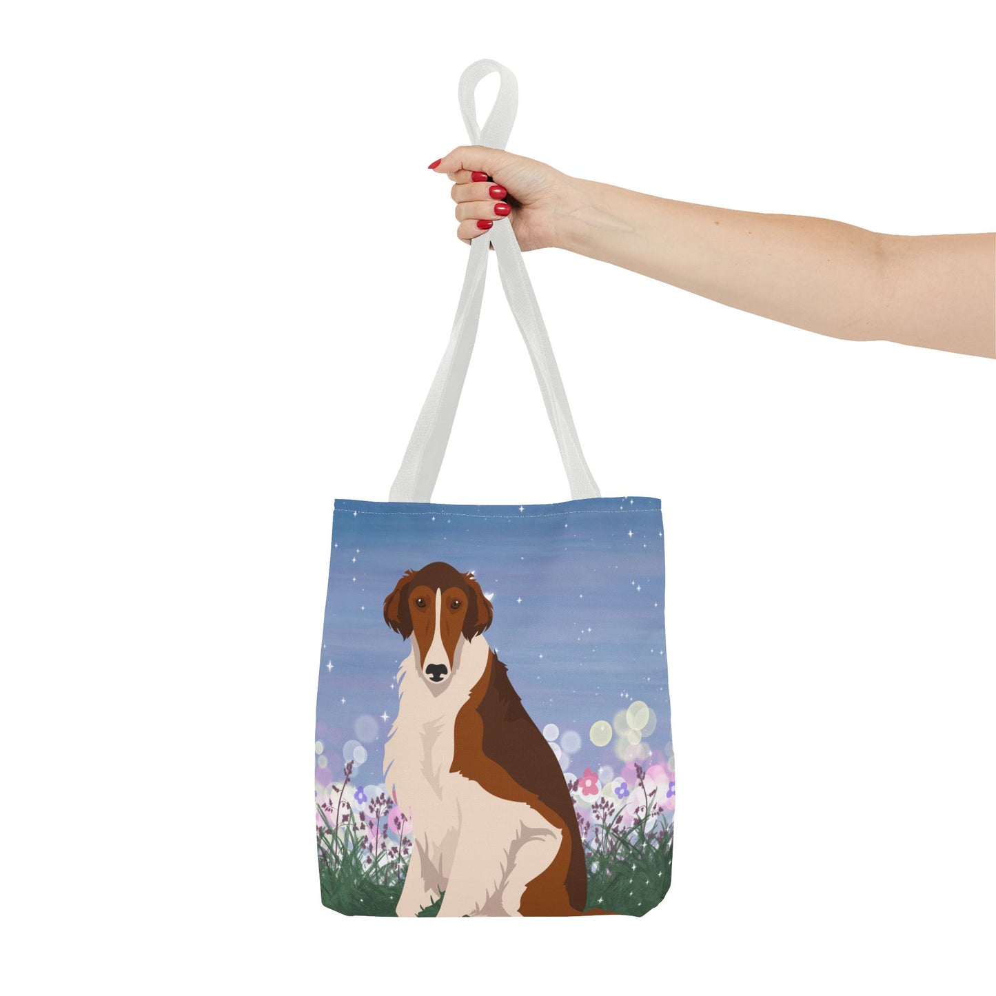 Borzoi Dog Tote Bag 13x13