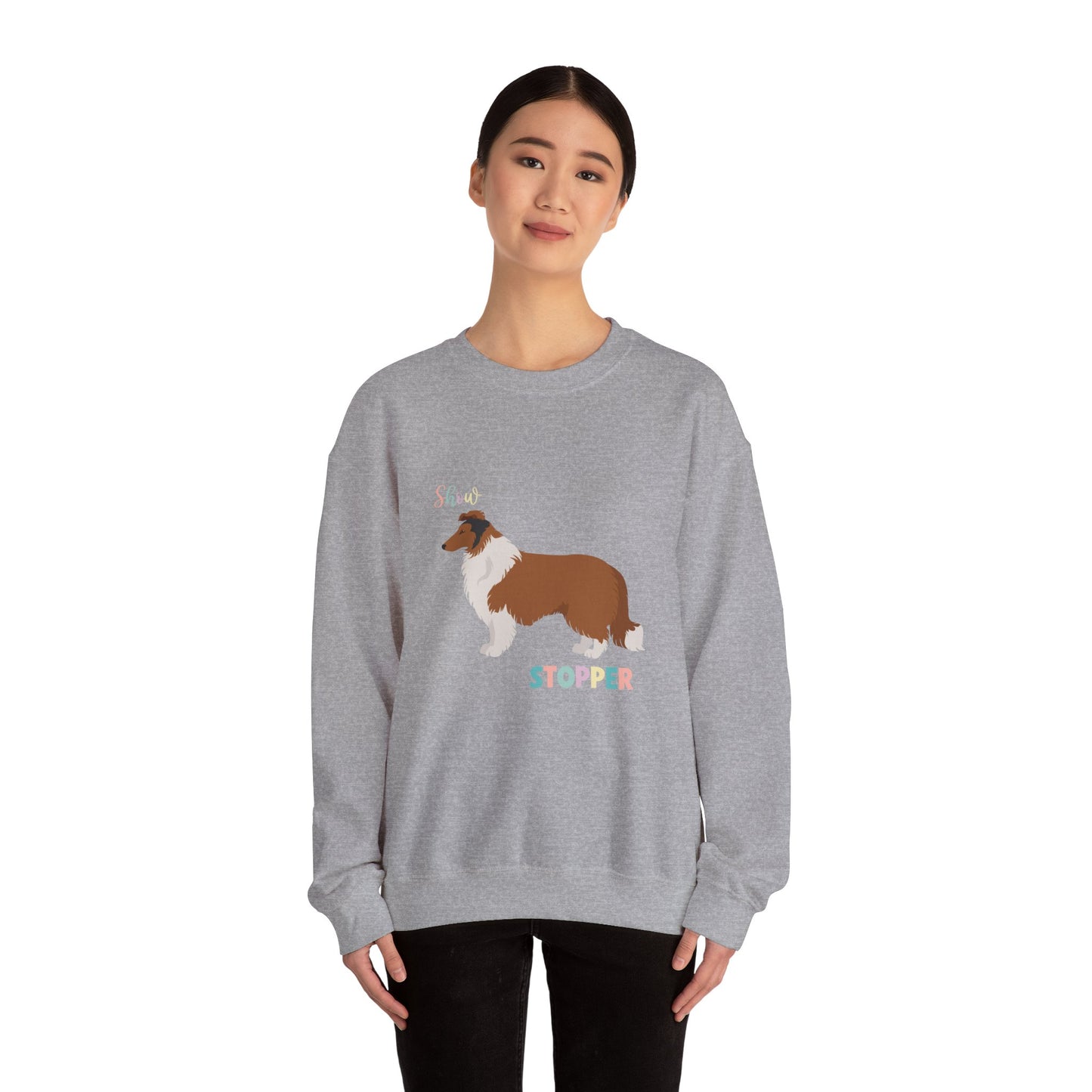 Collie Dog Unisex Heavy Blend Crewneck Sweatshirt