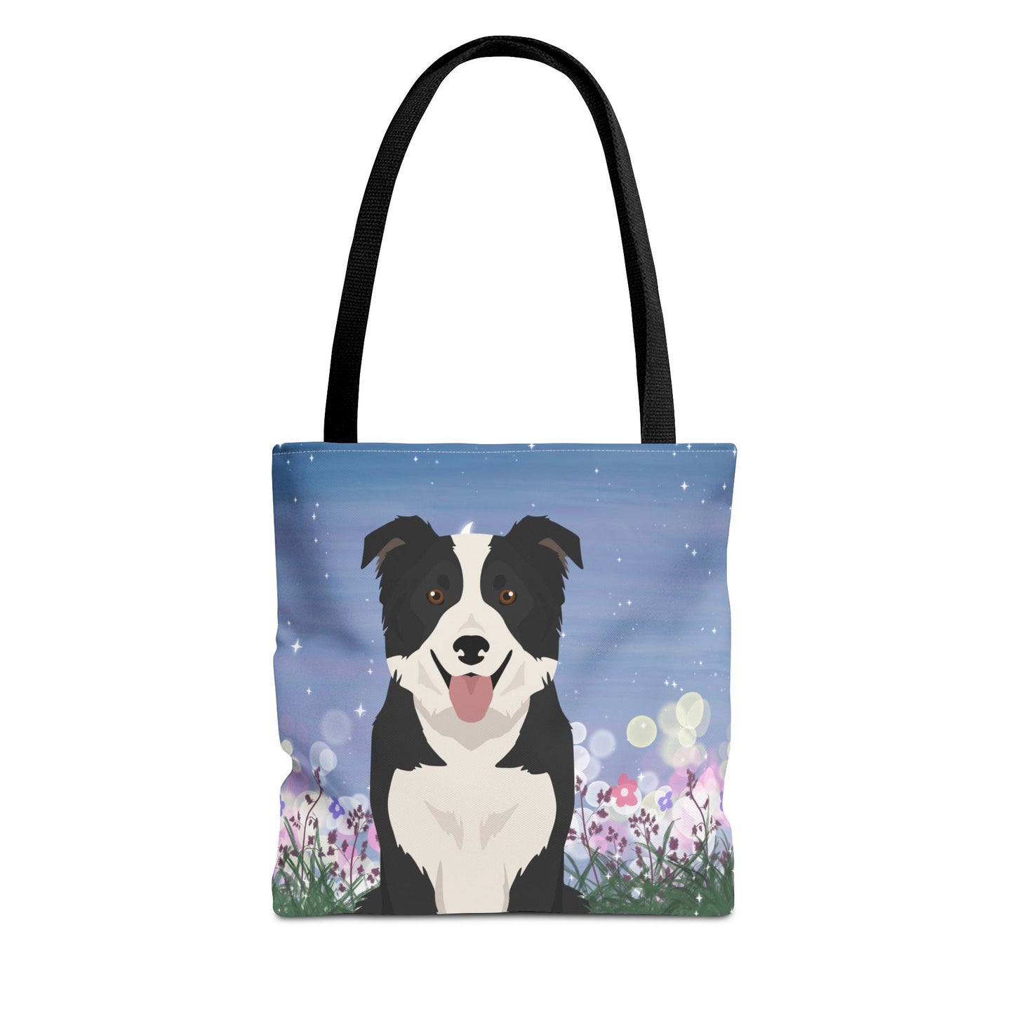 Border Collie Dog Tote Bag 13x13