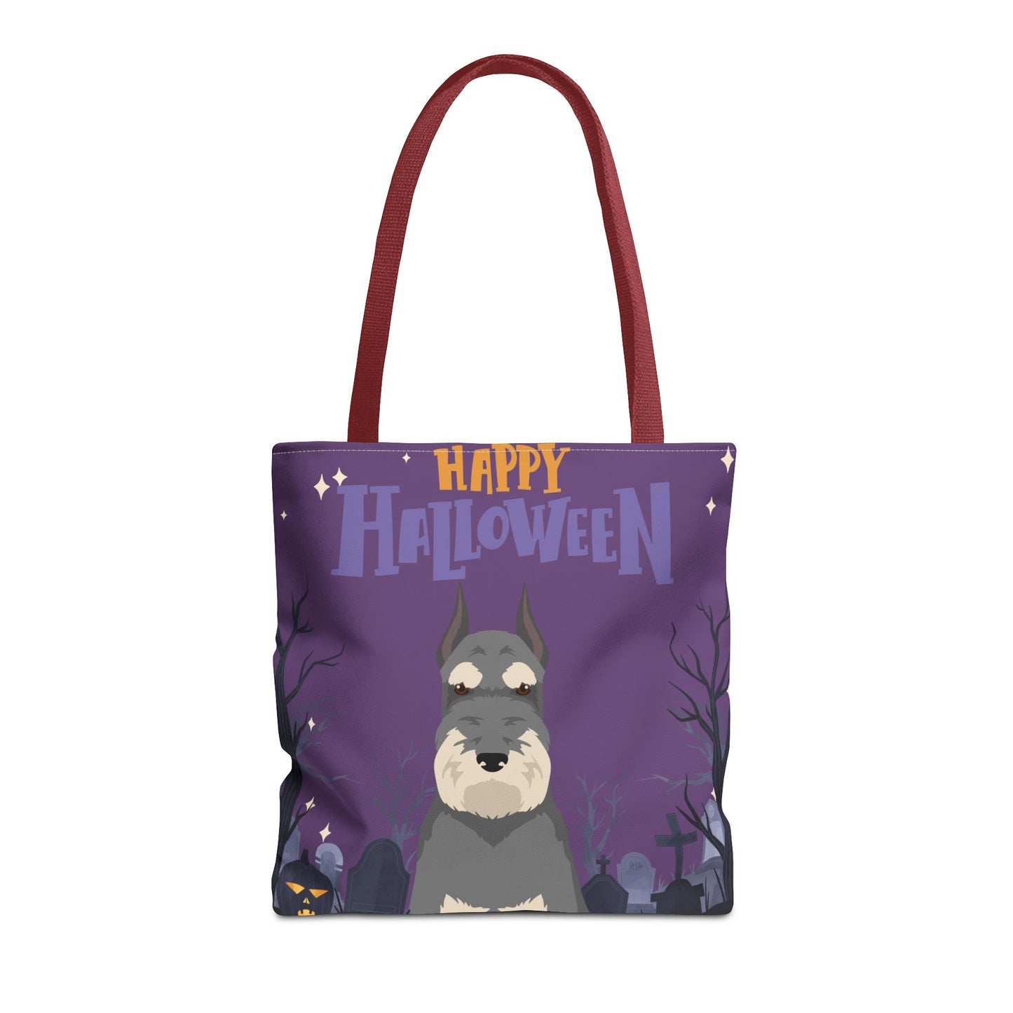 Schnauzer Dog Happy Halloween Tote Bag 16x16