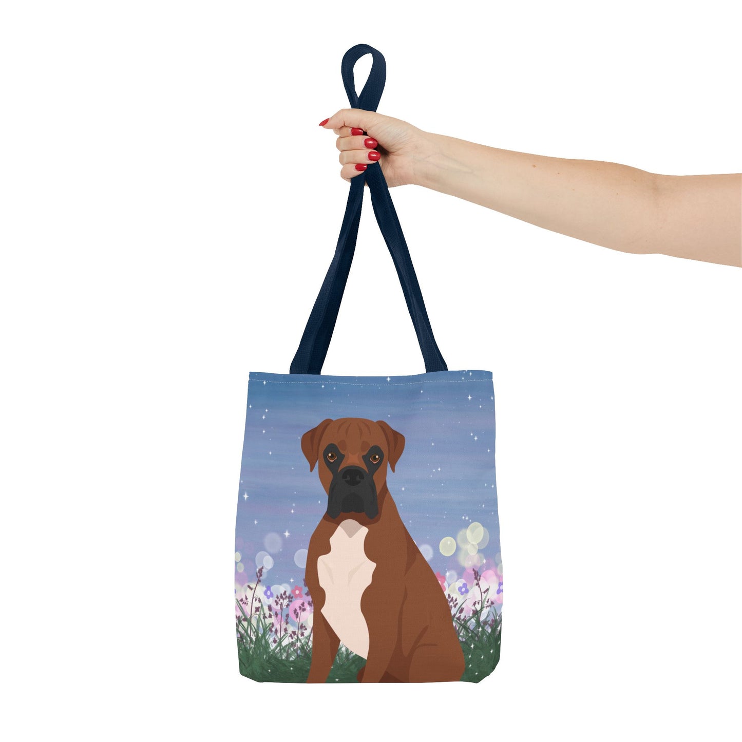 Boxer Dog Tote Bag 13x13