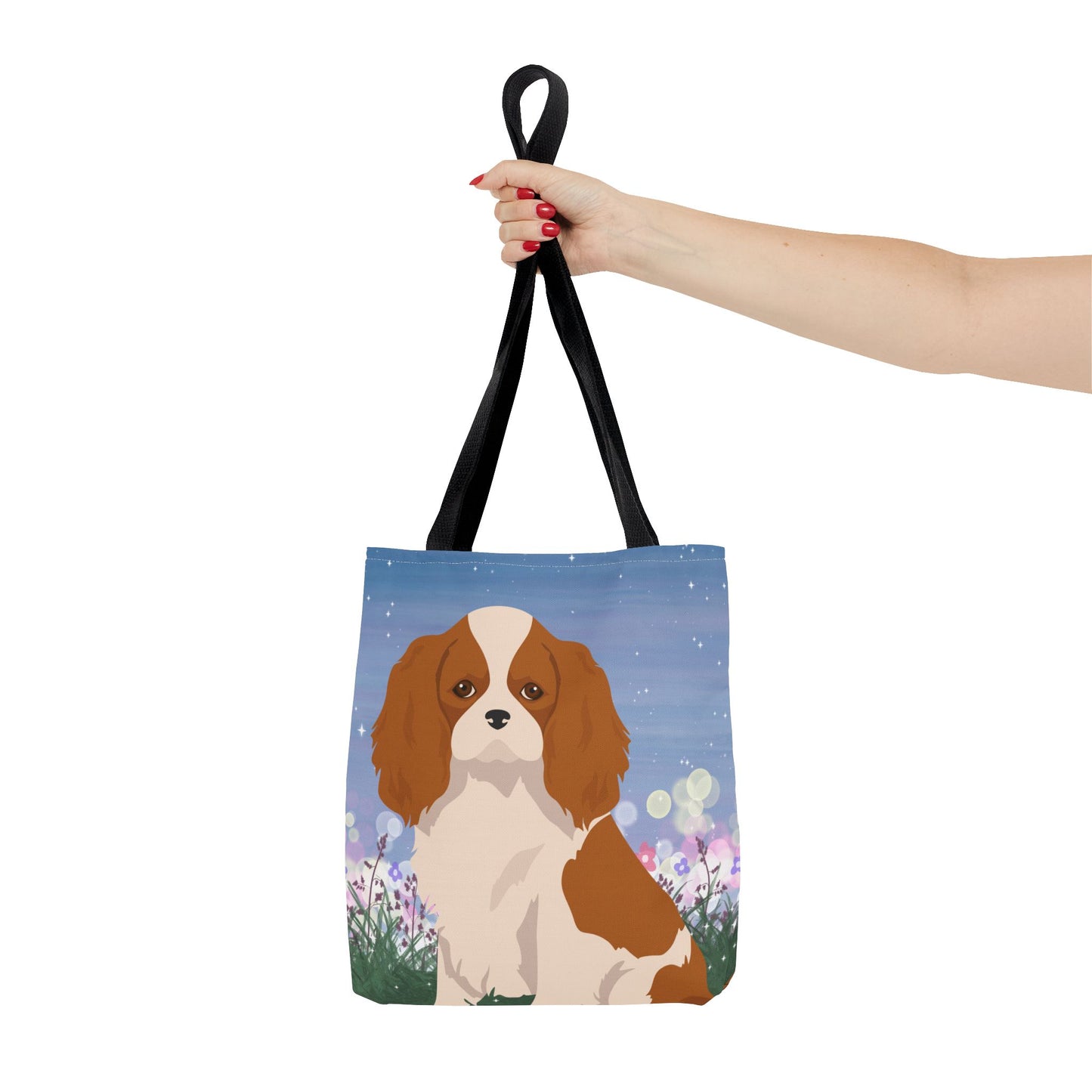 Cavalier King Charles Spaniel Dog Tote Bag 13x13