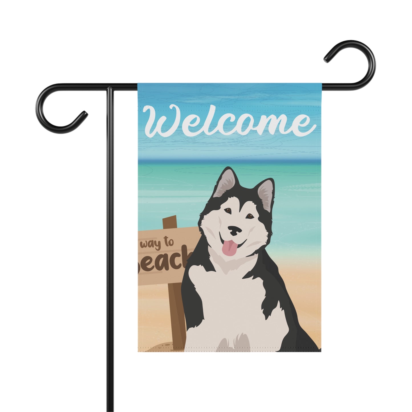 Alaskan Malamute Dog Garden Flag