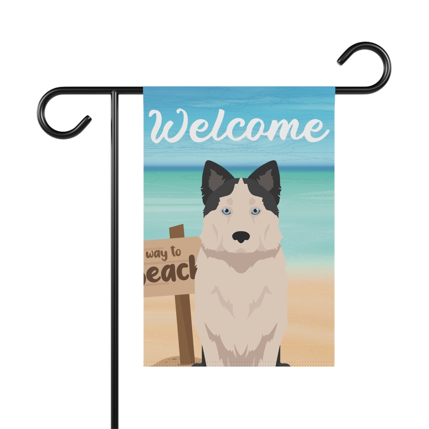 Yakutian Laika Dog Garden Flag