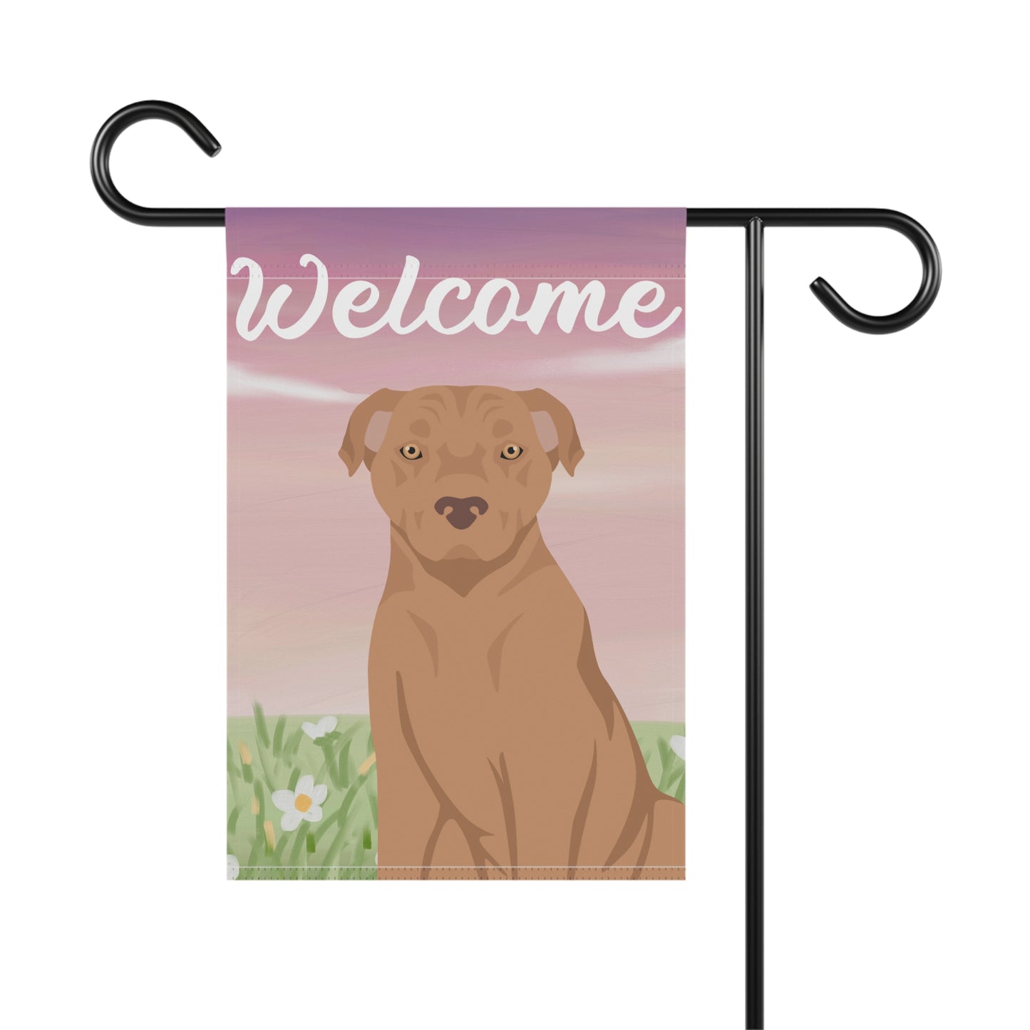 American Staffordshire Terrier Dog Welcome Garden Flag