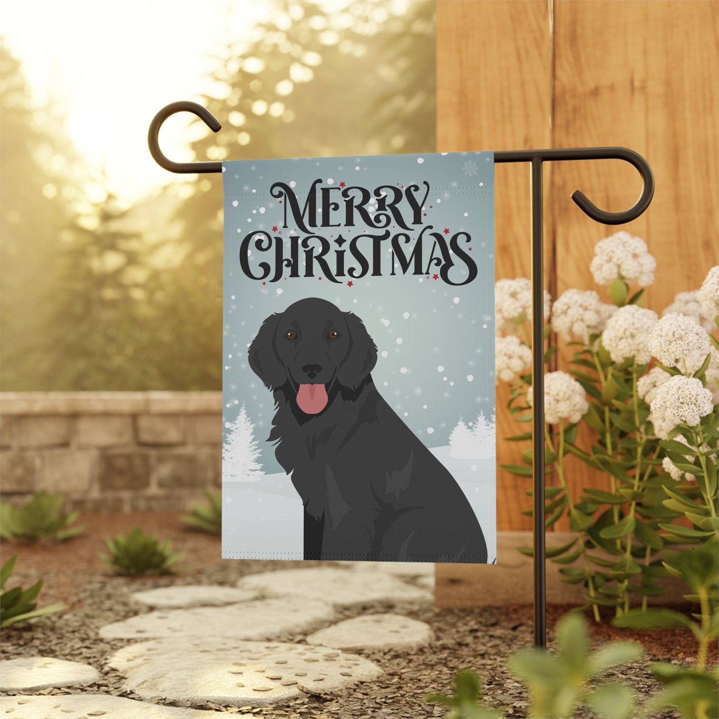 Flat Coated Retriever Dog Garden Flag