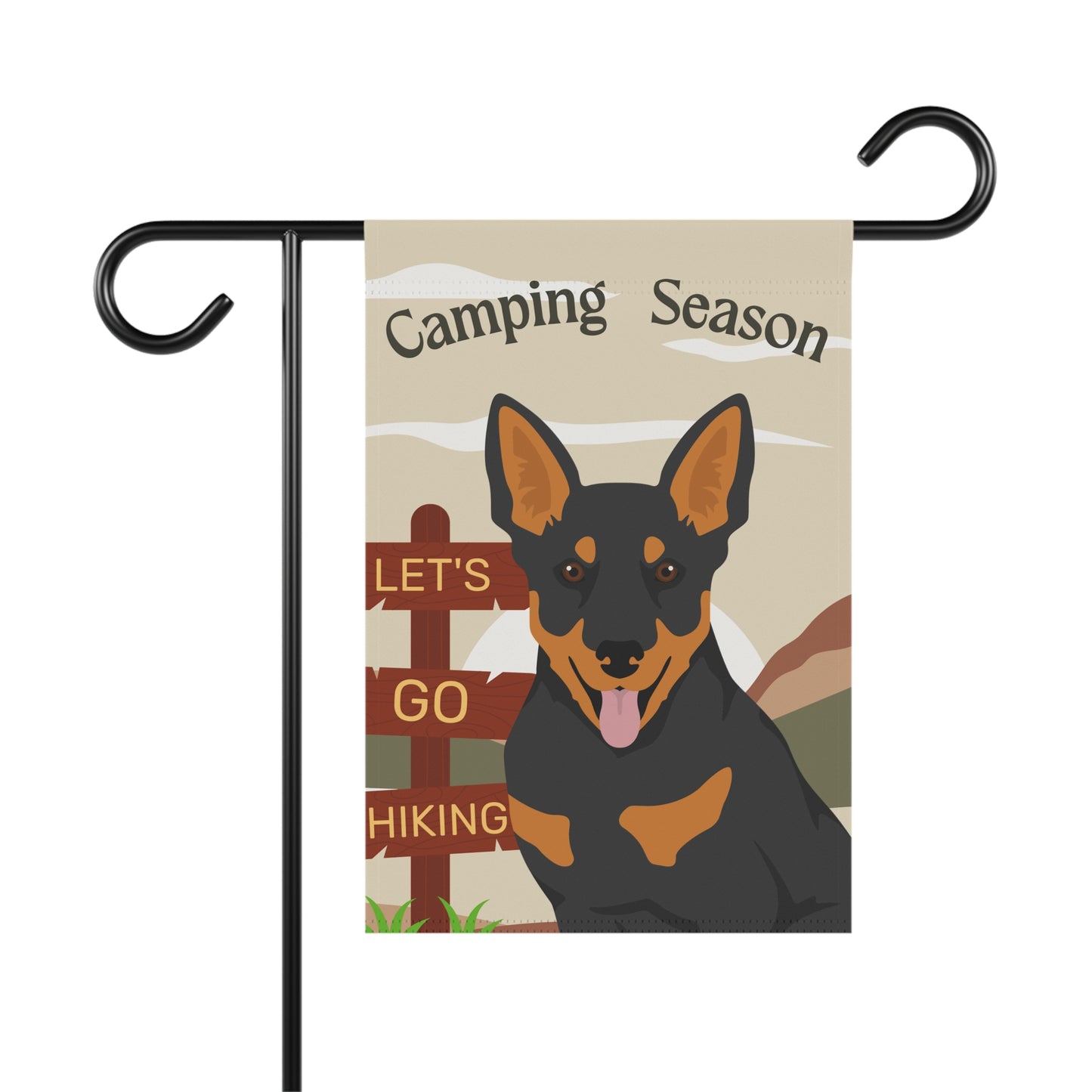 Lancashire Dog Camping Garden Flag