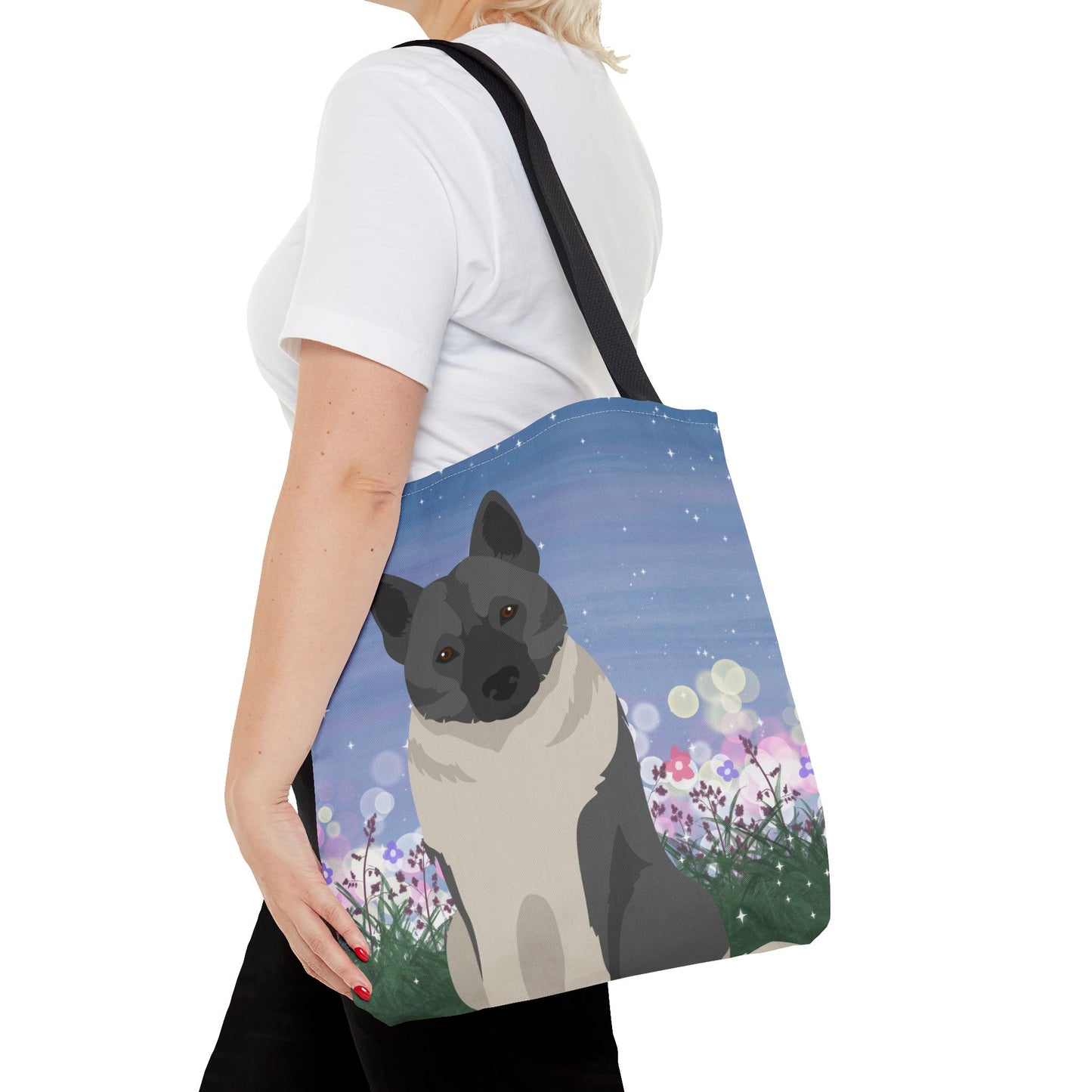 Norwegian Lundehund Dog Tote Bag 16x16