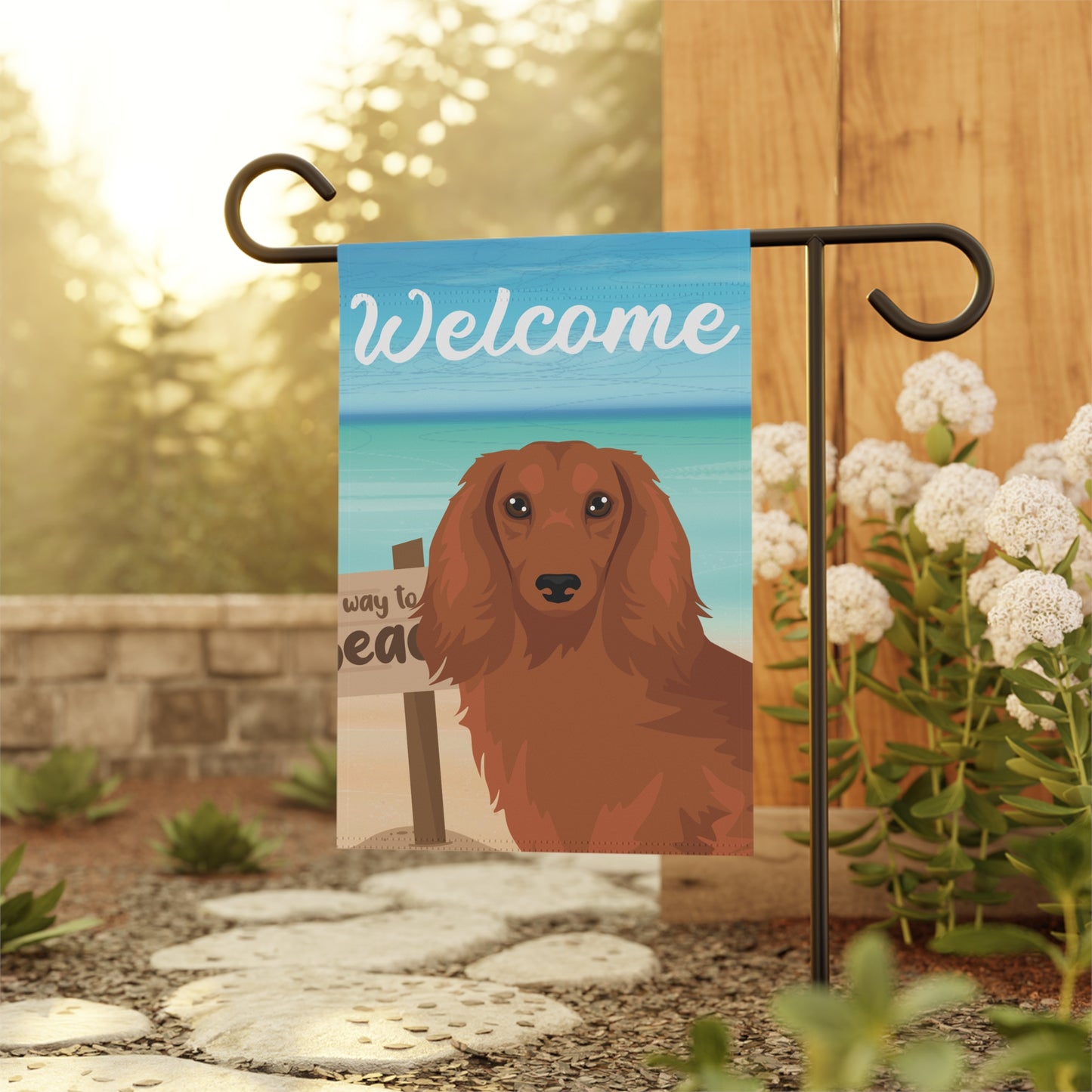 Dachshund Dog Garden Flag