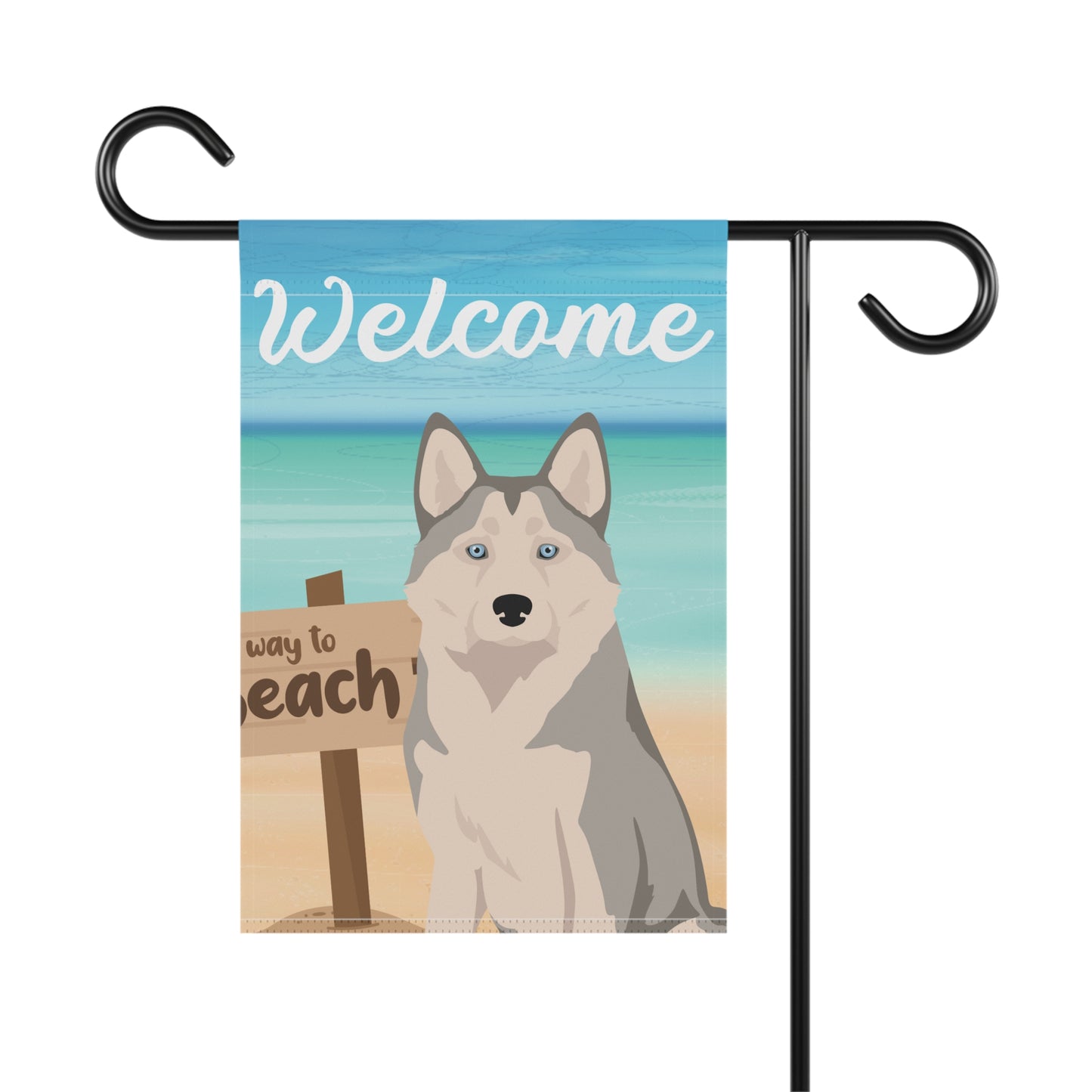 Alaskan Husky Dog Garden Flag