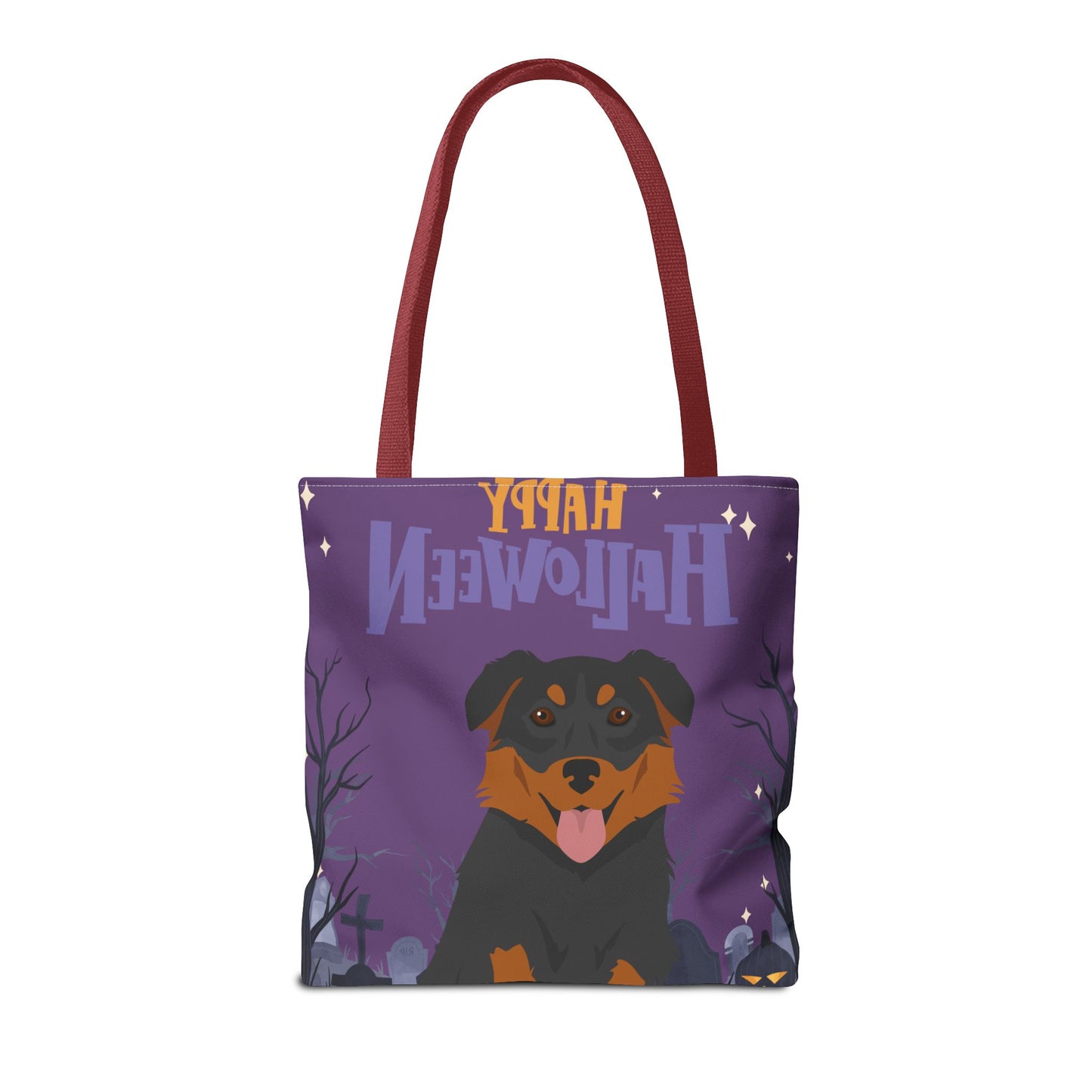 English Shepherd Dog Happy Halloween Tote Bag 16x16