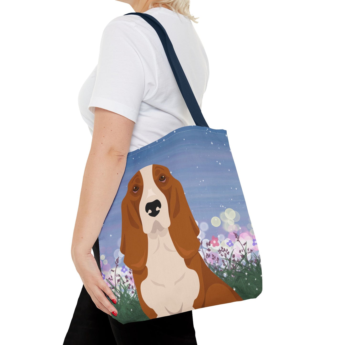 Basset Hound Dog Tote Bag 16x16