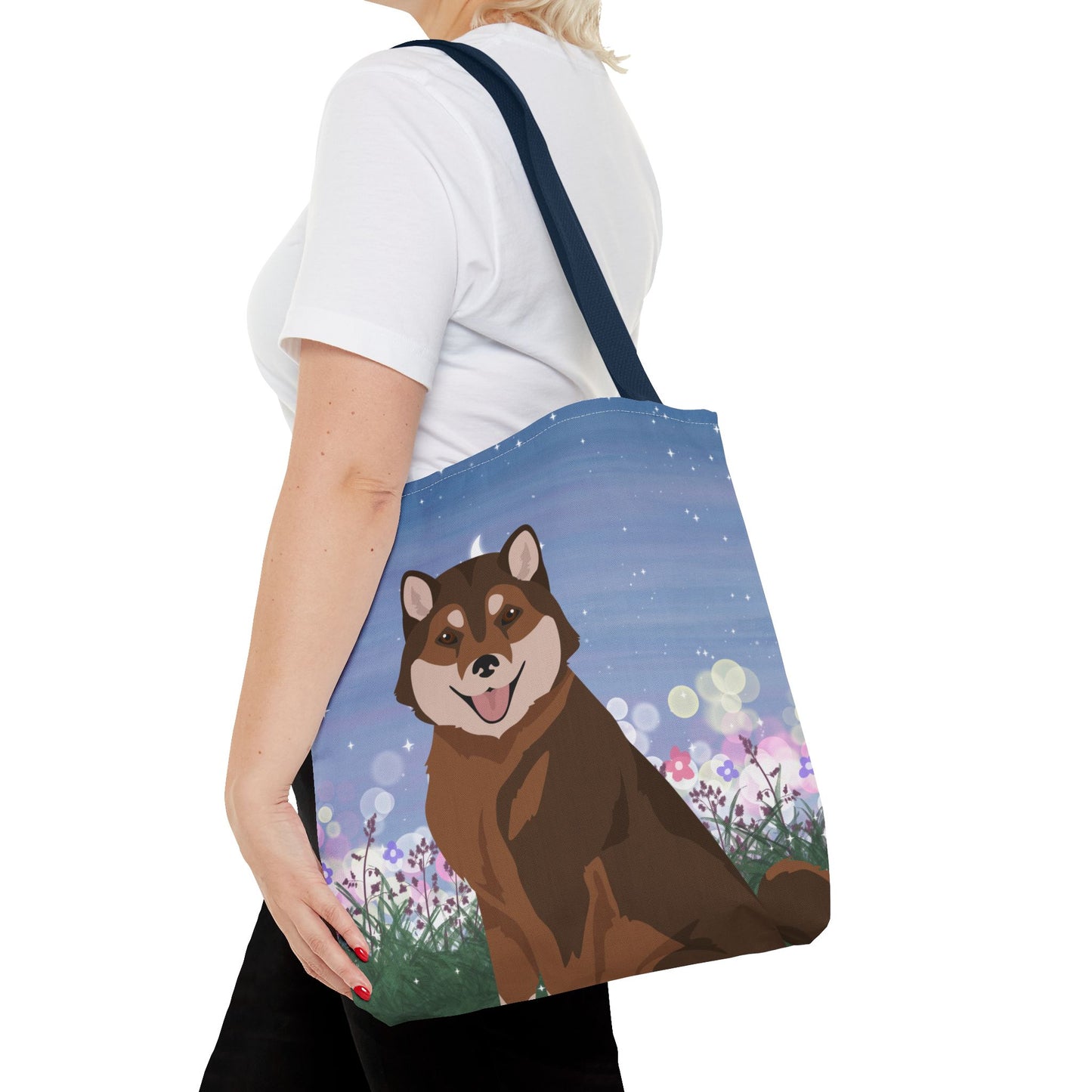 Hokkaido Dog Tote Bag 16x16