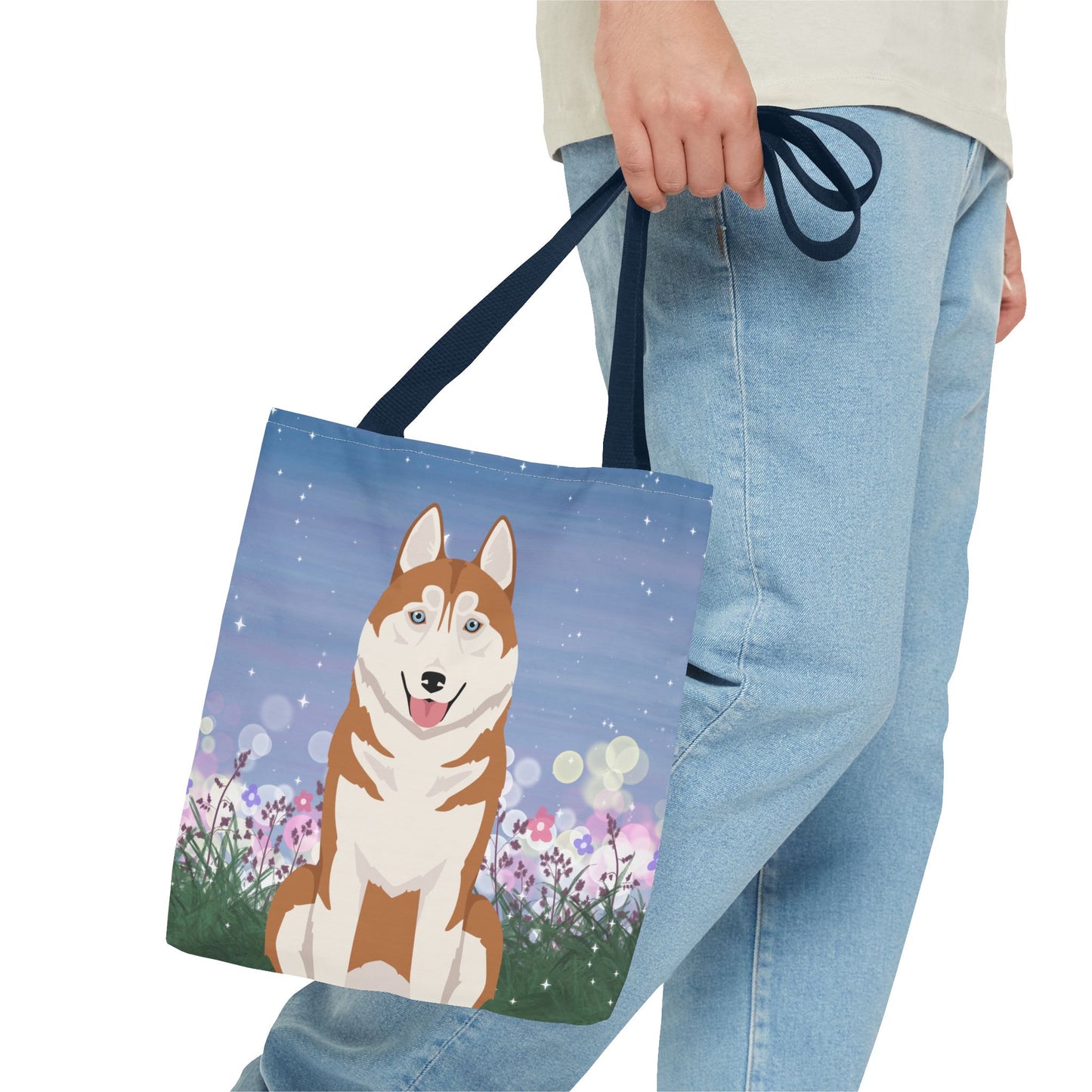 Siberian Husky Dog Tote Bag 13x13